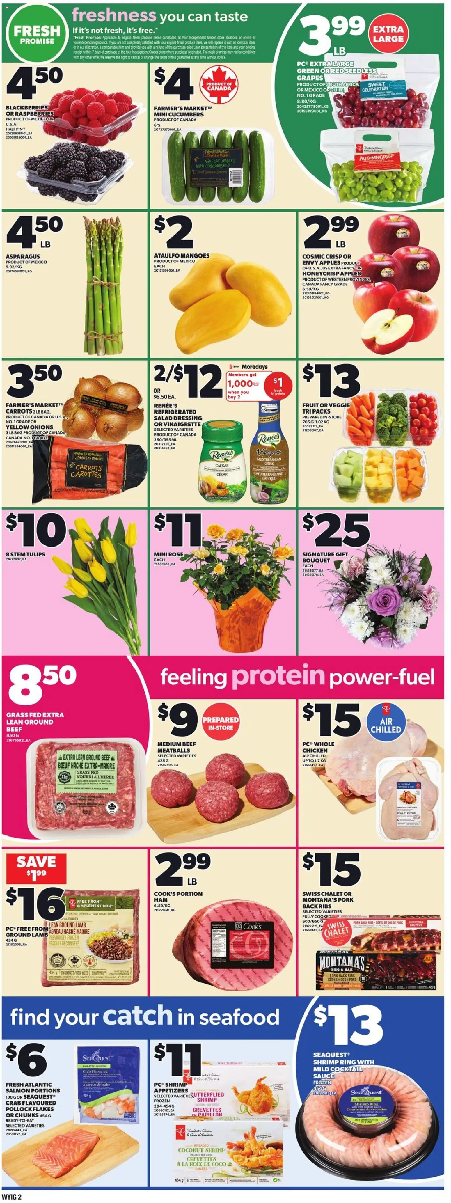 Loblaws flyer valid from 19.03.2026 | Page: 5 | Products: Beef, Flakes, Salad, Apples