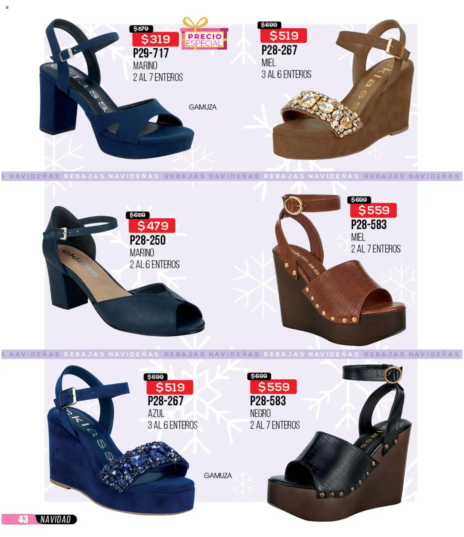 Nuevas ofertas de Cklass válidas en toda la República Mexicana desde el 30.11.2025. ¡Encuentra las mejores ofertas en Cklass catálogo Rebajas Navideñas Ropa! | Página: 301 | Productos: Gamuza