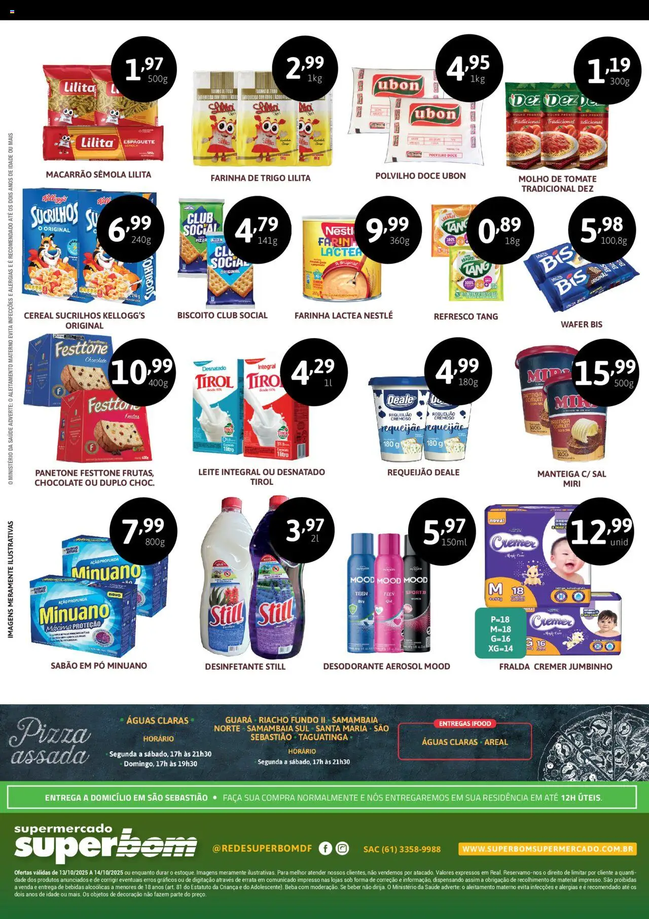 Superbom Folheto - válido de 13.10.2025 | Página: 2 | Produtos: Pó, Sabão em pó, Pizza, Sal