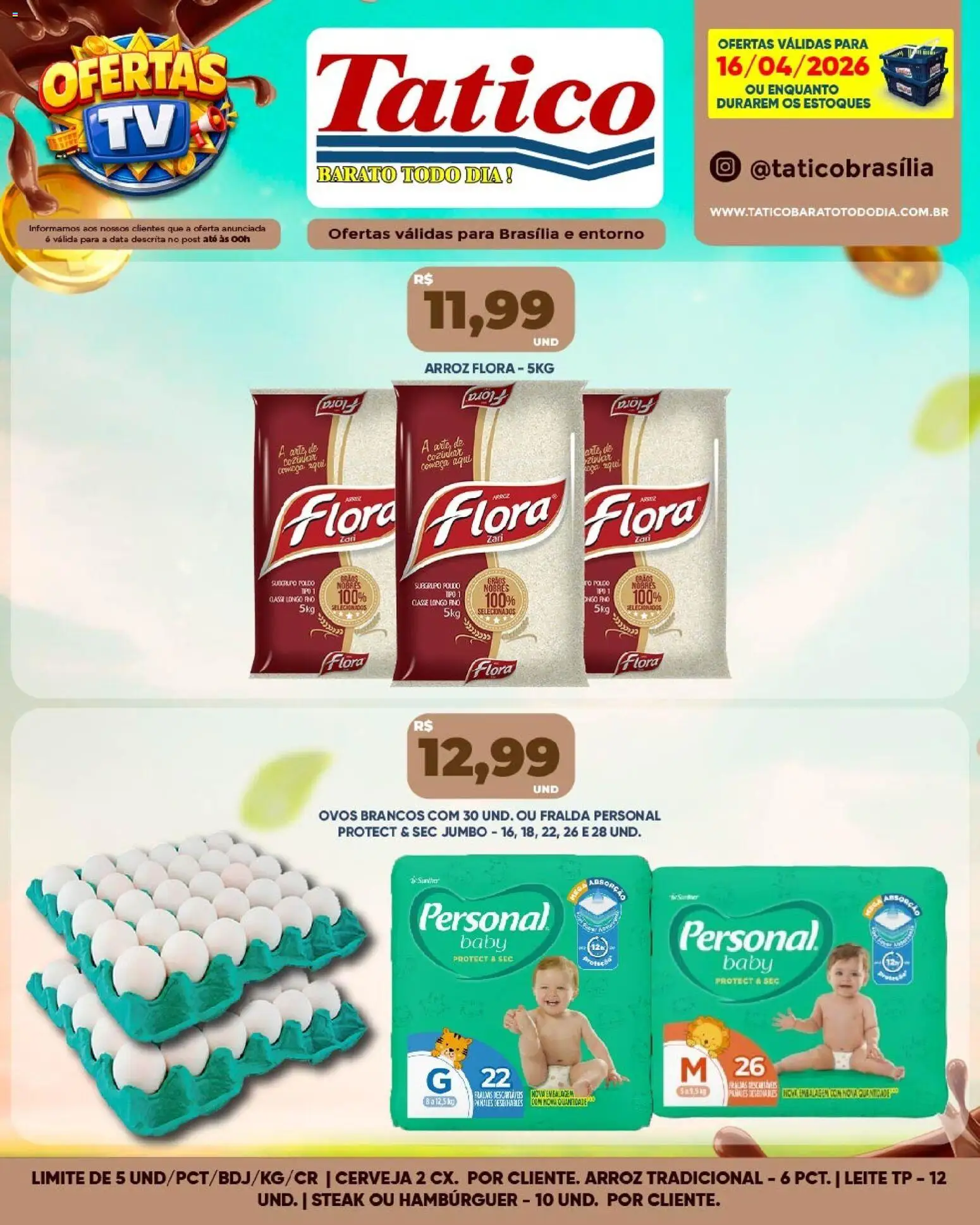 Tatico Folheto - válido de 17.04.2026 | Página: 38 | Produtos: Pó, Leite, Ovos, Arroz