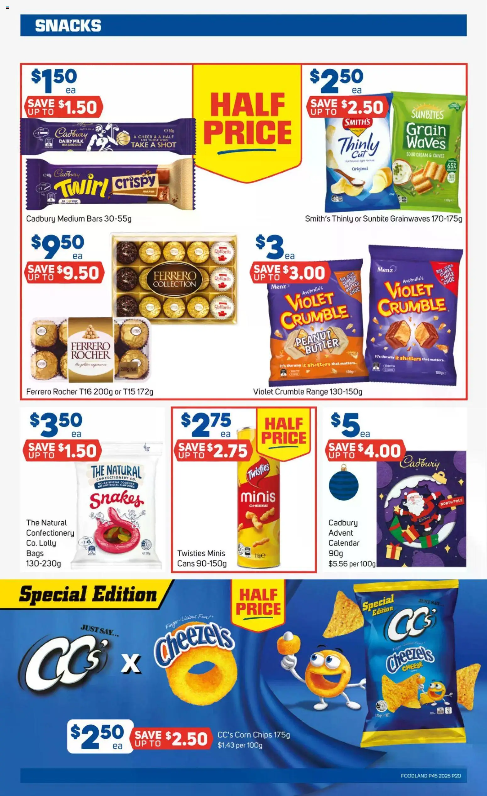 Foodland catalogue - valid from 05.11.2025 | Page: 20 | Products: Milk, Butter, Cheese, Chips