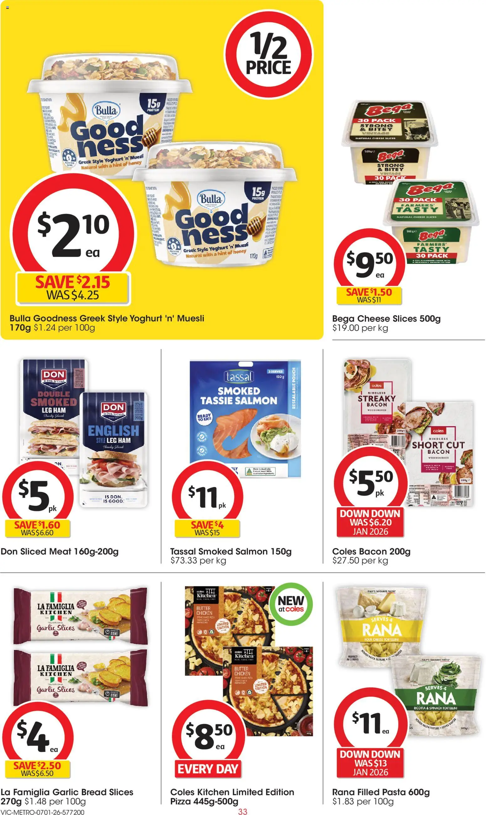 Coles catalogue - valid from 07.01.2026 | Page: 33 | Products: Beef, Pasta, Sauce, Garlic
