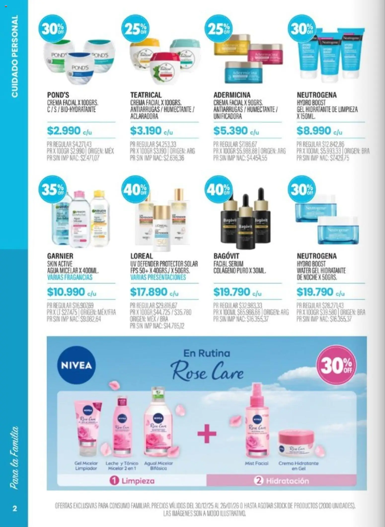 Pigmento catálogo │ válido desde el 30.12.2025 | Página: 2 | Productos: Serum, Protector solar, Leche, Limpiador