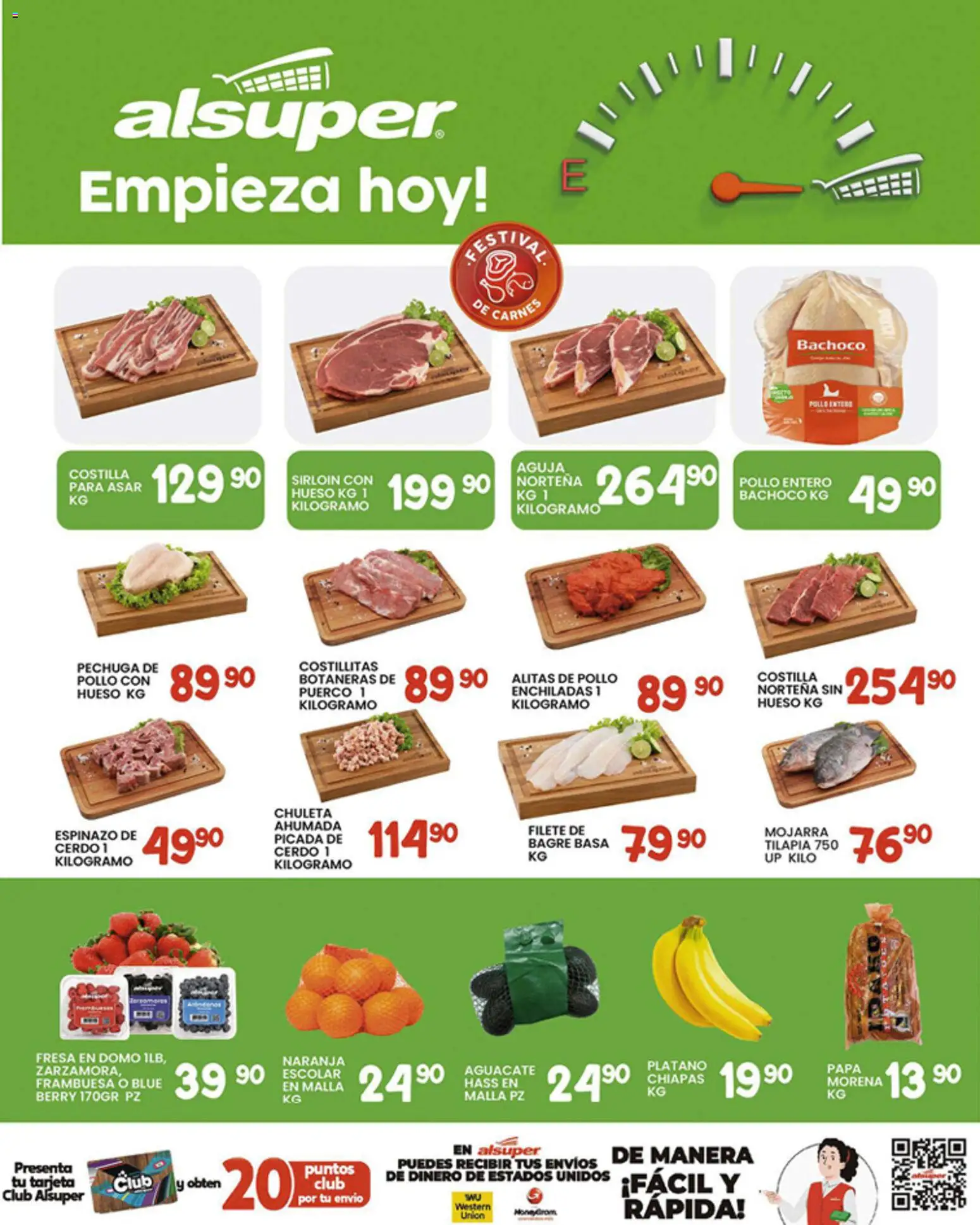 Nuevas ofertas de Alsuper válidas en toda la República Mexicana desde el 16.01.2026. ¡Encuentra las mejores ofertas en Alsuper folleto Saltillo! | Página: 8 | Productos: Pollo, Fresa, Plátano, Aguacate