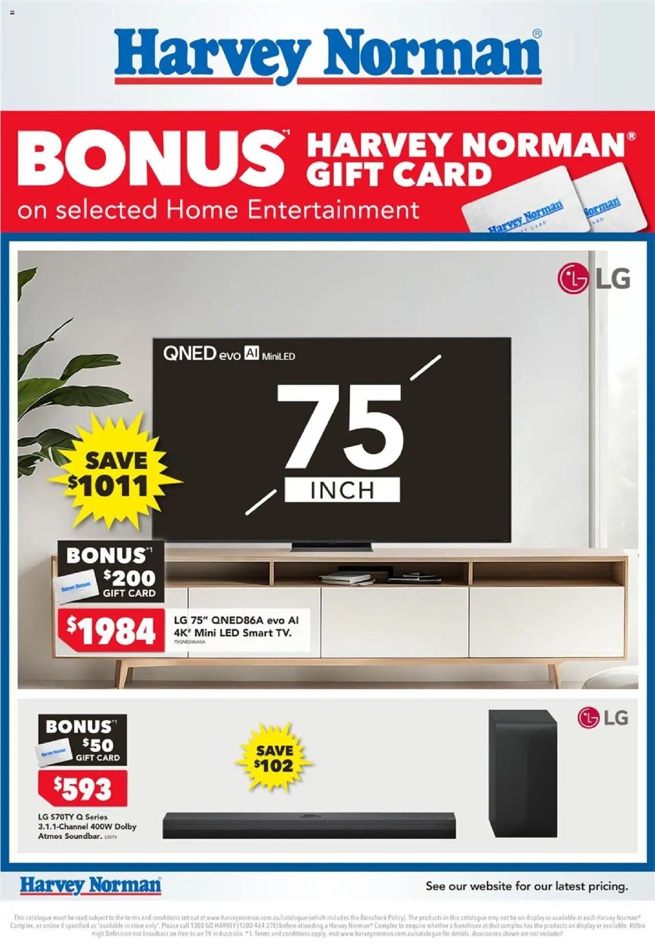 Harvey Norman catalogue - valid from 18.10.2025 | Page: 1 | Products: Accessories, Tv