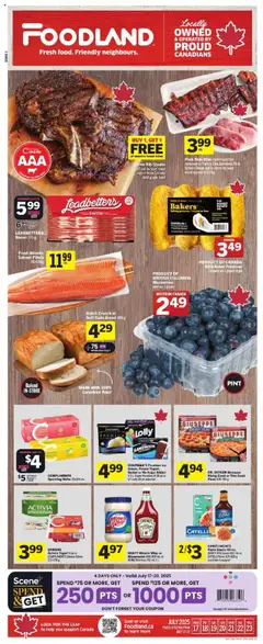 Preview of Foodland weekly flyer / circulaire from shop Foodland valid from 17.07.2025
