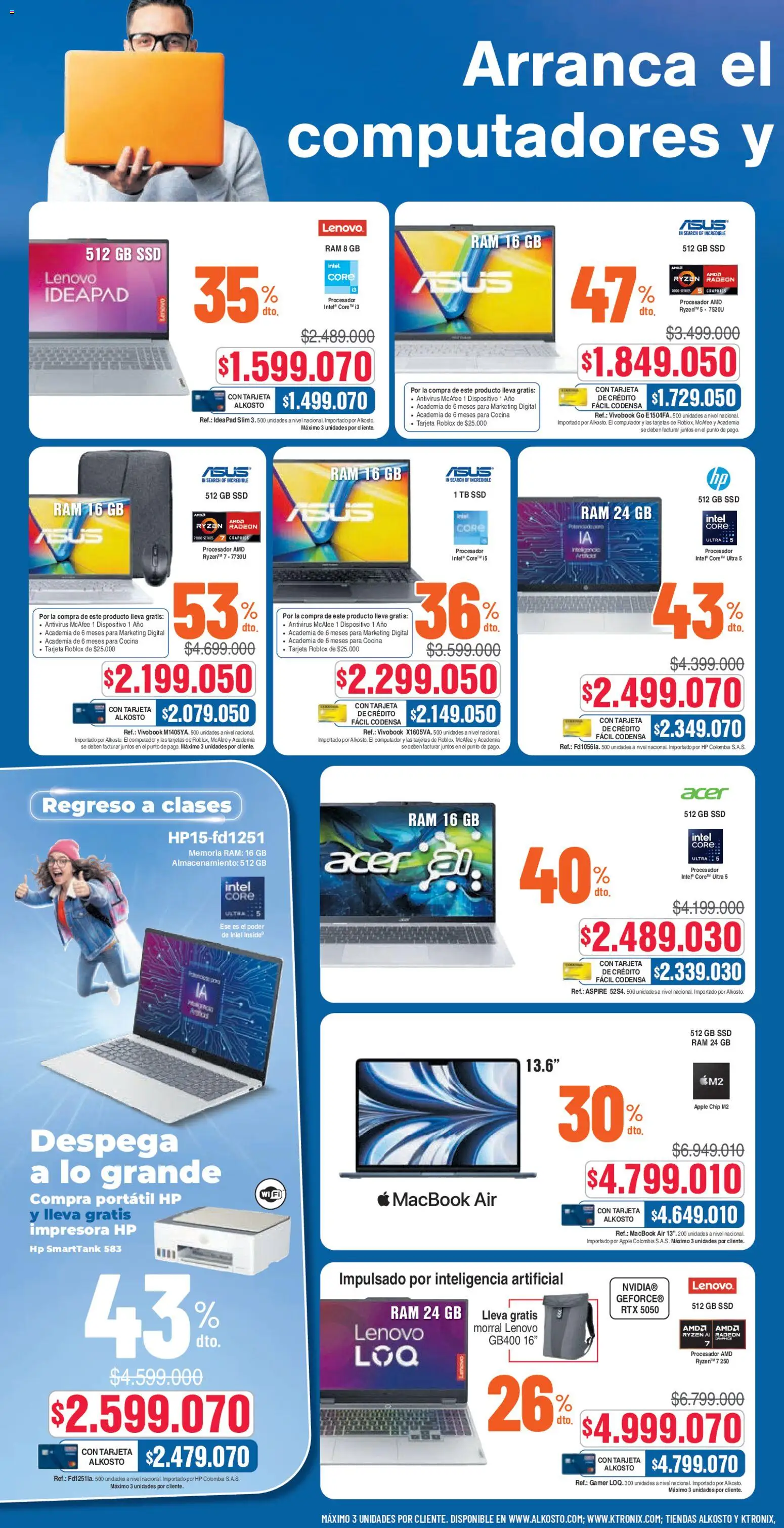 Ktronix revista - valida desde el 17.01.2026 | Página: 2 | Productos: Impresora, Cocina, Computador, Morral