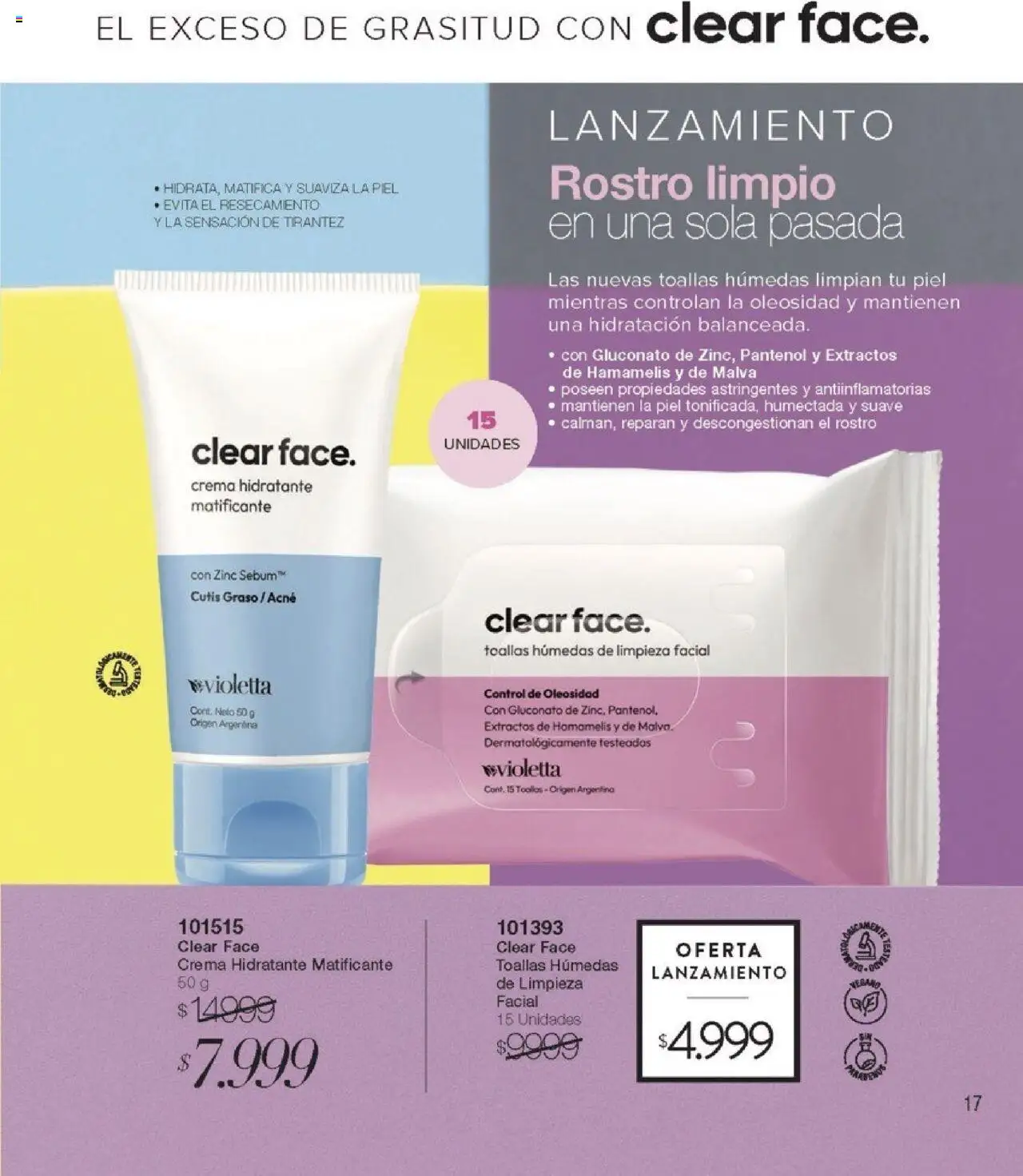 Violetta catálogo │ válido desde el 07.08.2025 | Página: 17 | Productos: Toallas, Crema