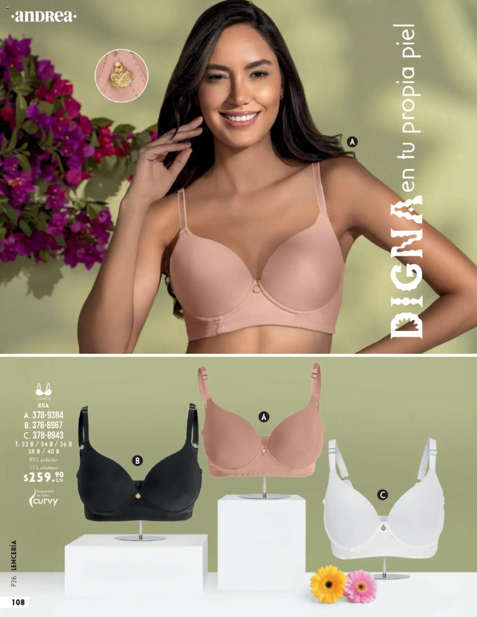 Nuevas ofertas de Andrea válidas en toda la República Mexicana desde el 25.01.2026. ¡Encuentra las mejores ofertas en Andrea catálogo Lencería & vestir interior! | Página: 4 | Productos: Lenceria