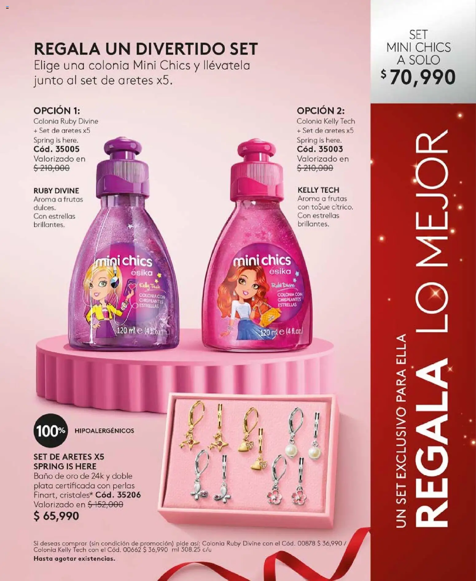 Ésika revista - valida desde el 03.11.2025 | Página: 98 | Productos: Aretes, Baño
