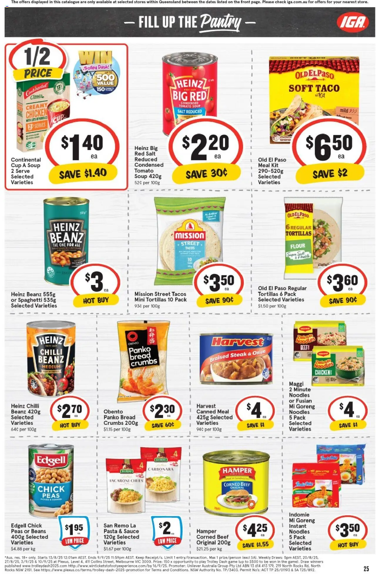 IGA catalogue - valid from 03.09.2025 | Page: 21 | Products: Powder, Pizza, Pasta, Sauce