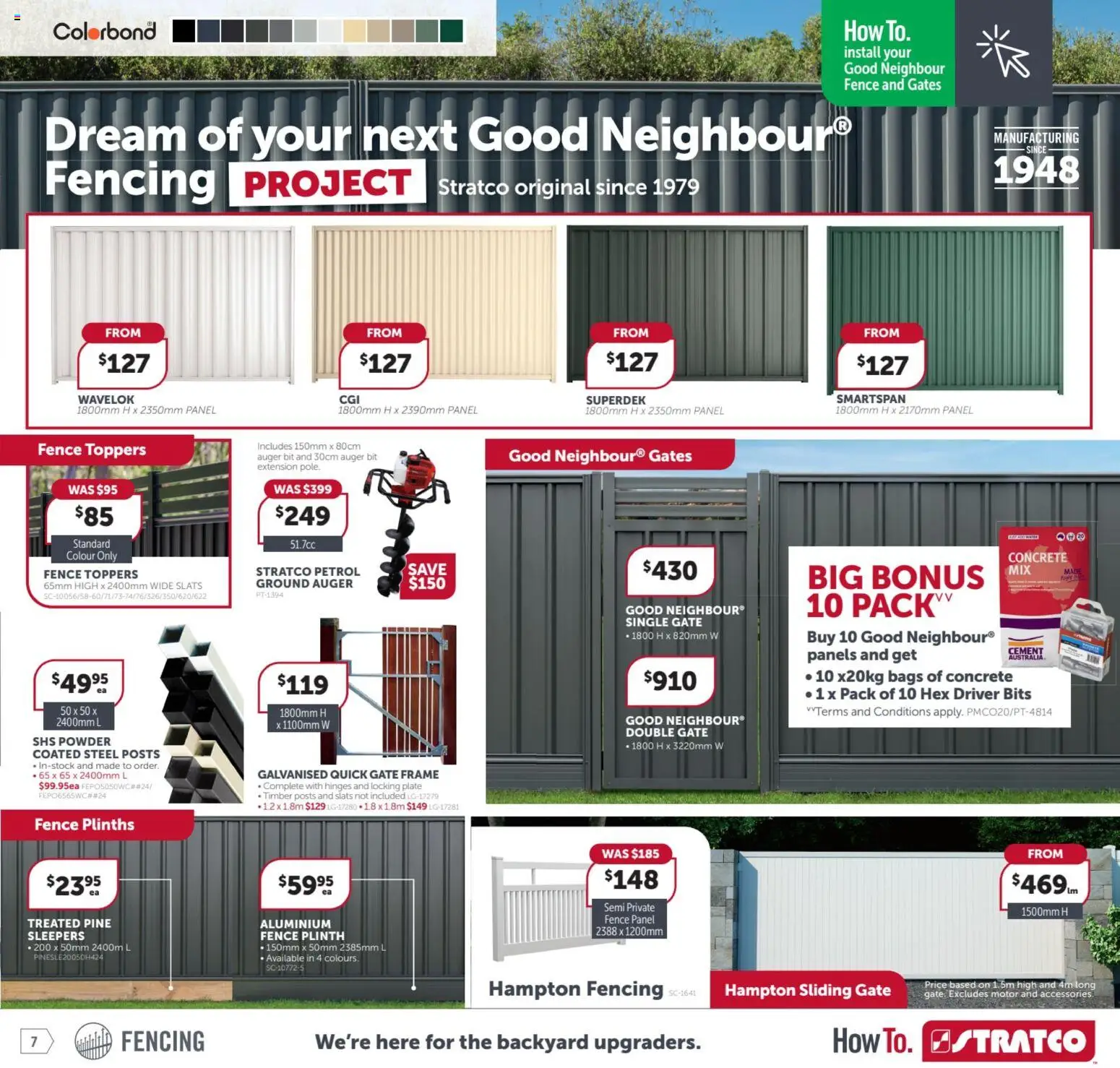 Stratco catalogue - valid from 12.12.2025 | Page: 7 | Products: Fence, Gate, Powder