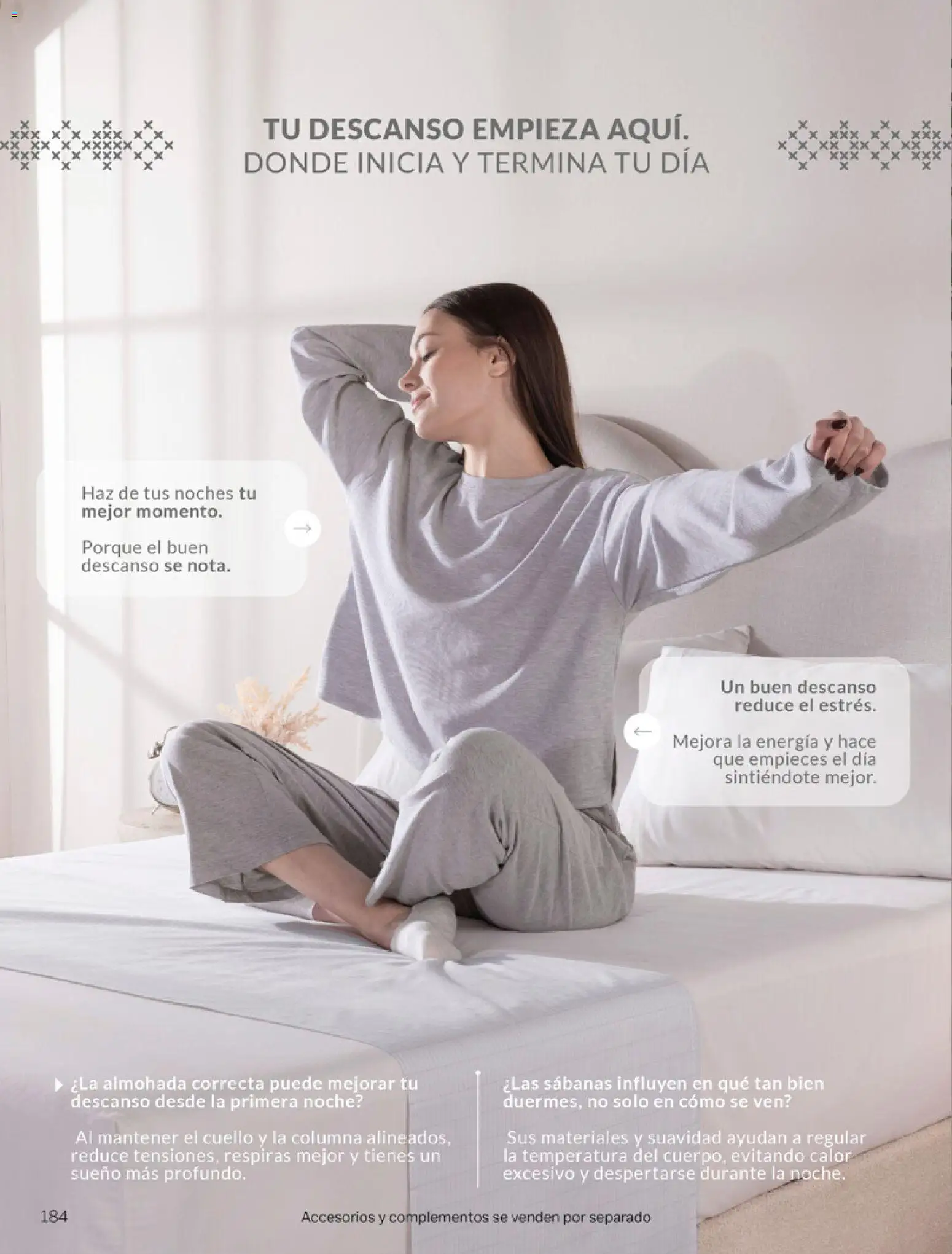 Nuevas ofertas de Vianney válidas en toda la República Mexicana desde el 06.03.2026. ¡Encuentra las mejores ofertas en Vianney catálogo Tu hogar, nuestra pasión! | Página: 186 | Productos: Almohada, Sabanas