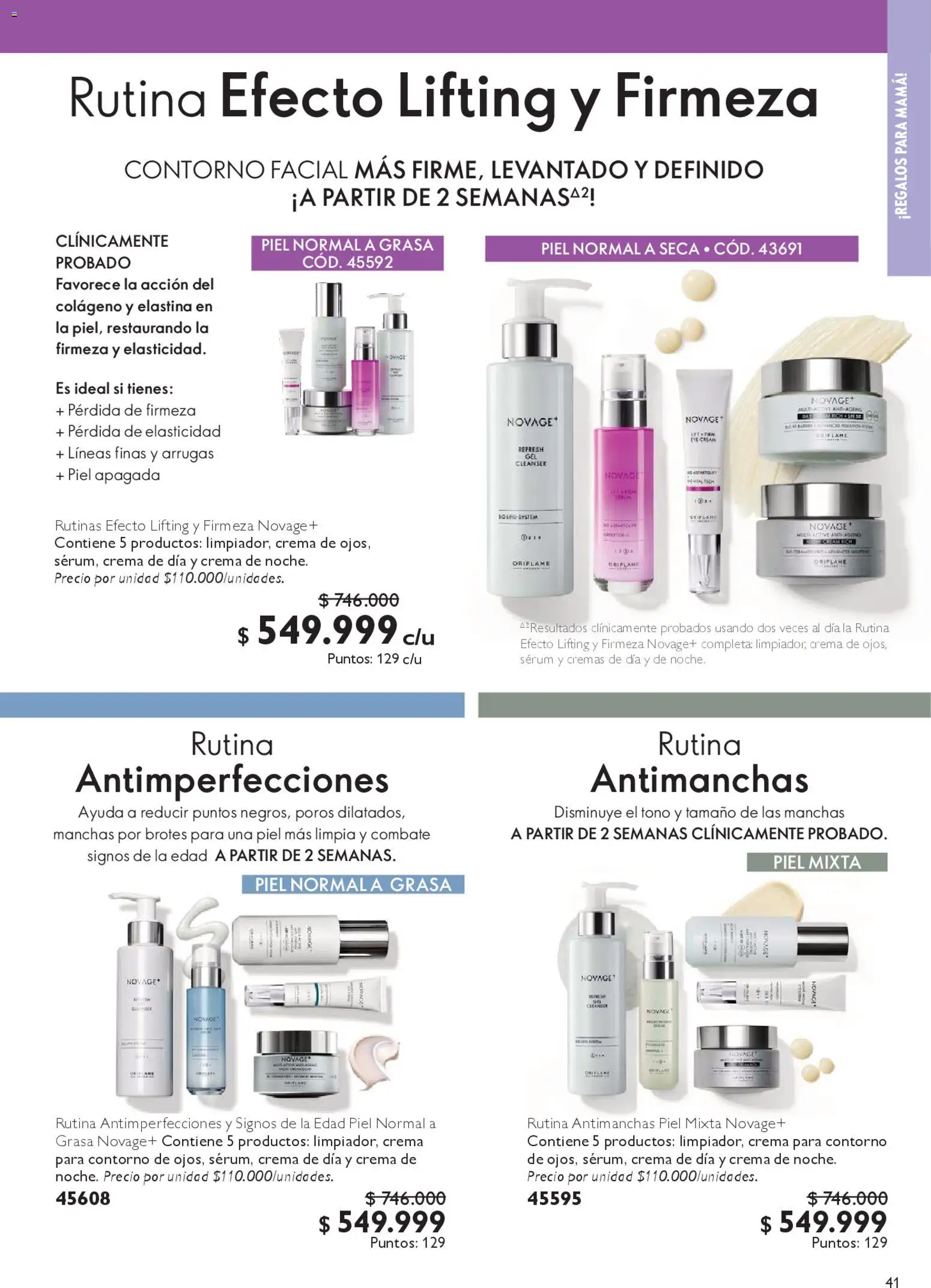Oriflame revista - valida desde el 18.04.2026 | Página: 41 | Productos: Crema, Serum, Contorno