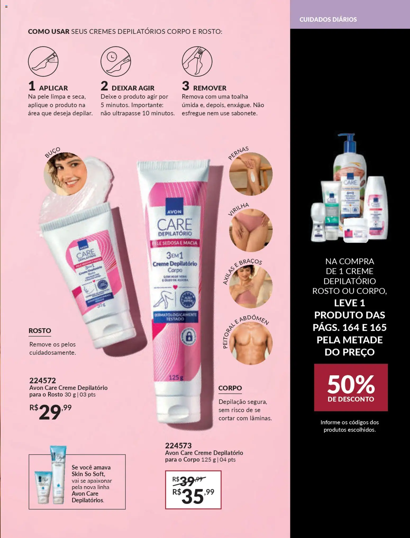 Avon Folheto - válido de 21.11.2025 | Página: 167 | Produtos: Creme depilatório, Peitoral, Creme