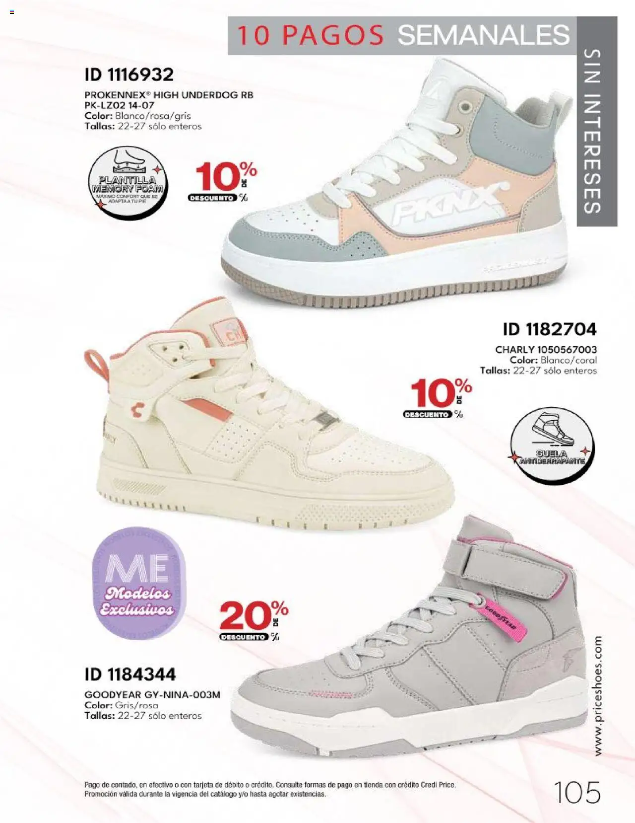 Nuevas ofertas de Price Shoes válidas en toda la República Mexicana desde el 14.10.2025. ¡Encuentra las mejores ofertas en Price Shoes - Catálogo - 10 Pagos sin Intereses! | Página: 105
