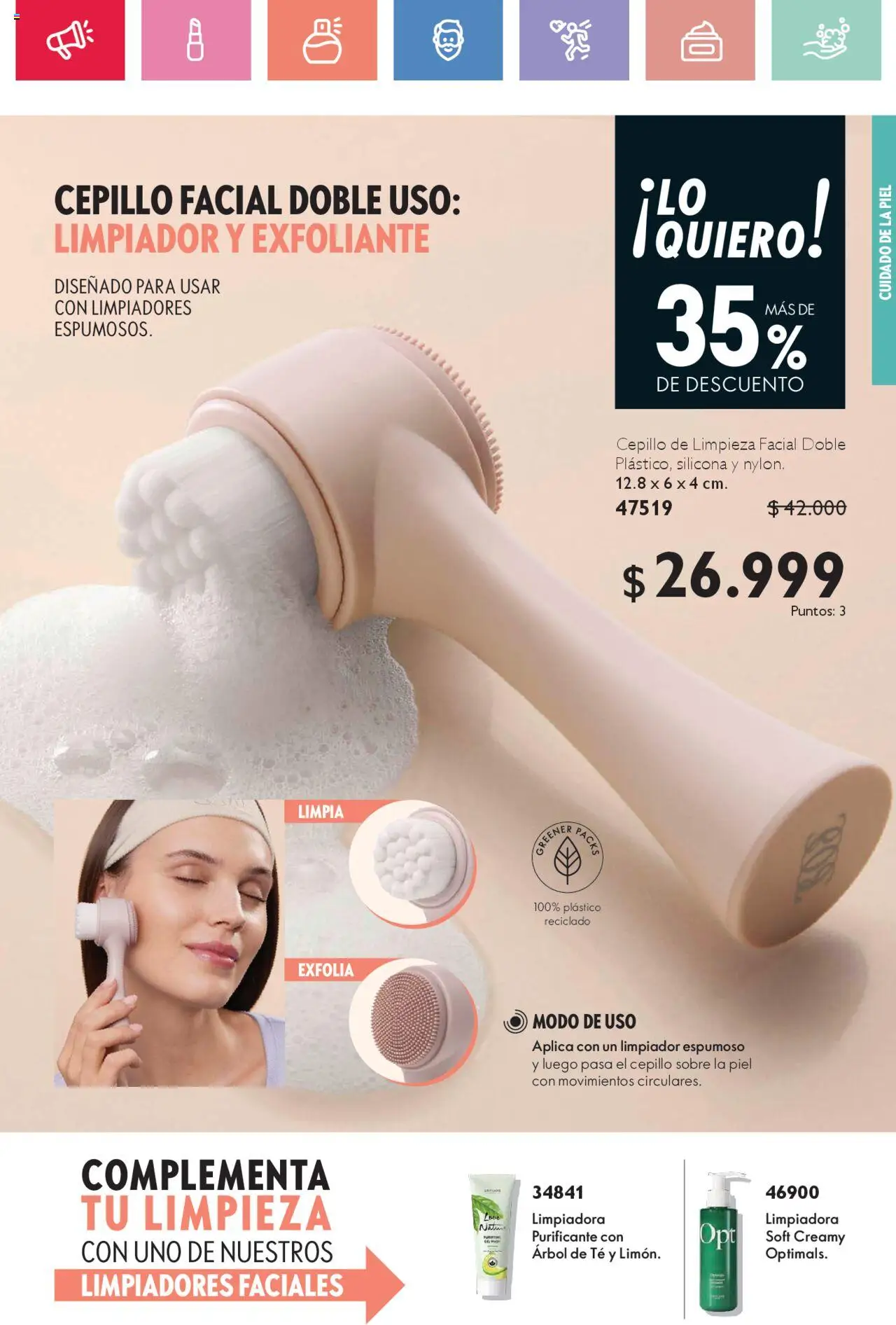Oriflame revista - valida desde el 02.08.2025 | Página: 51 | Productos: Té, Sobre, Limpiador, Cepillo