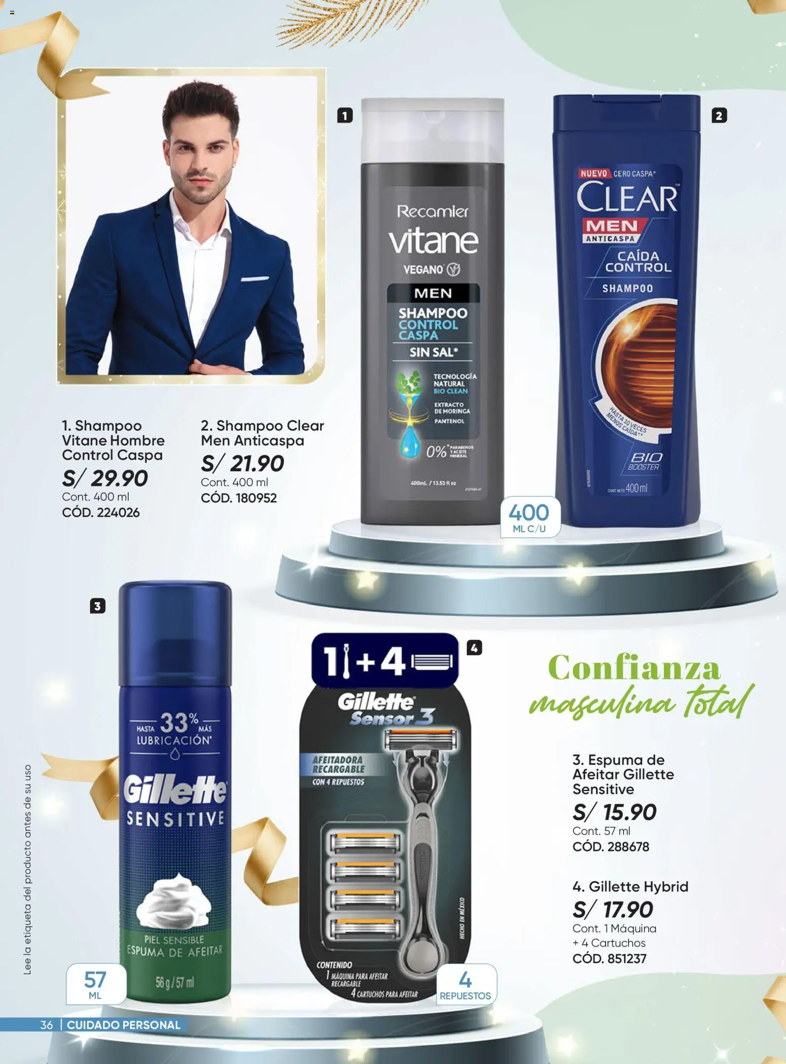 Catálogo Azzorti válido desde 03.11.2025 | Página: 36 | Productos: Shampoo, Espuma de afeitar