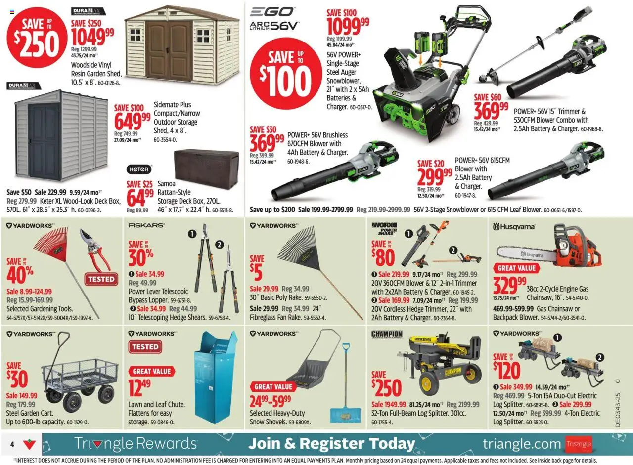 Canadian Tire flyer valid from 17.10.2025 | Page: 8 | Products: Backpack, Fan, Battery