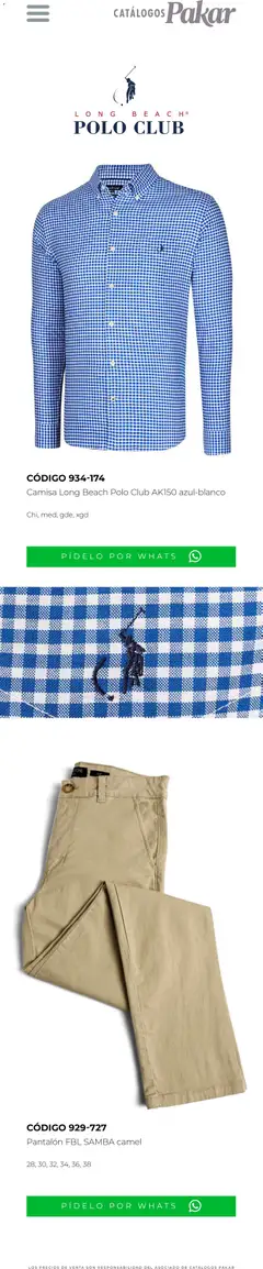 Vista previa de SC Pakar catálogo Vámonos De Fiesta, nuevo folleto de la tienda, válido en México a partir del 21.11.2025 | Página: 28 | Productos: Camisa