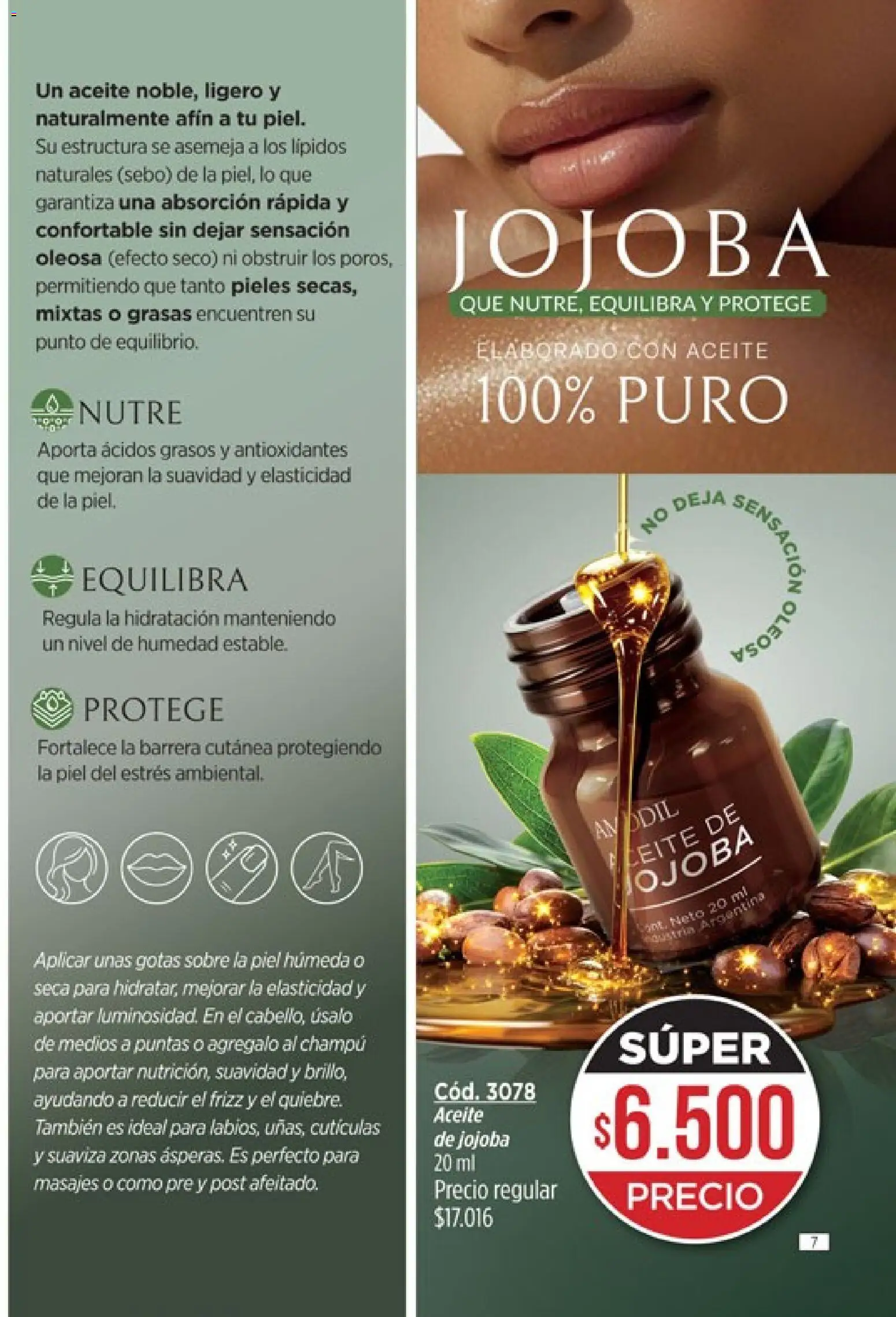 Catálogo Amodil Campaña 5 │ válido desde el 01.03.2026 | Página: 7 | Productos: Sobre, Aceite, Champú