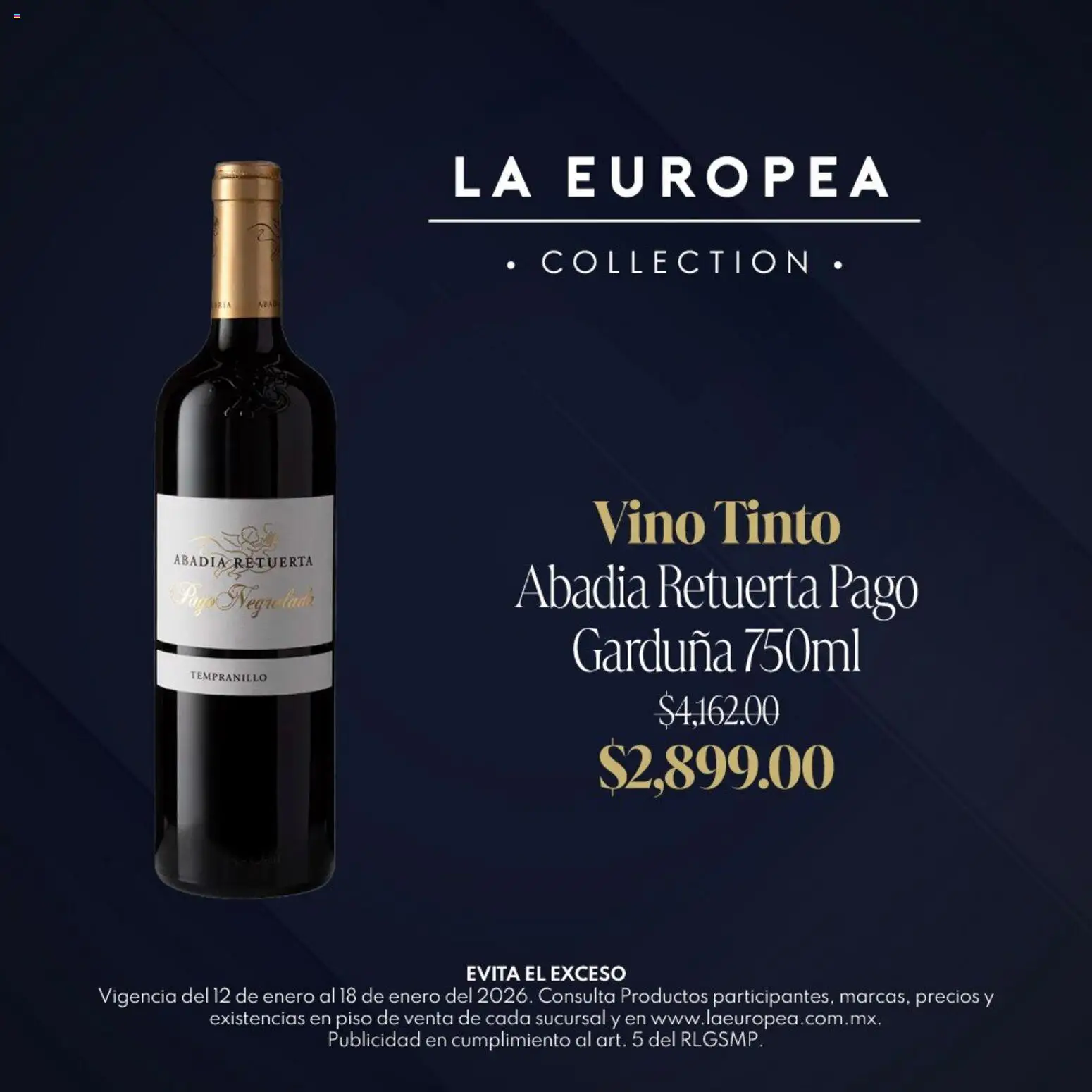 Nuevas ofertas de La Europea válidas en toda la República Mexicana desde el 12.01.2026. ¡Encuentra las mejores ofertas en La Europea catálogo Vino precio especial! | Página: 4 | Productos: Vino