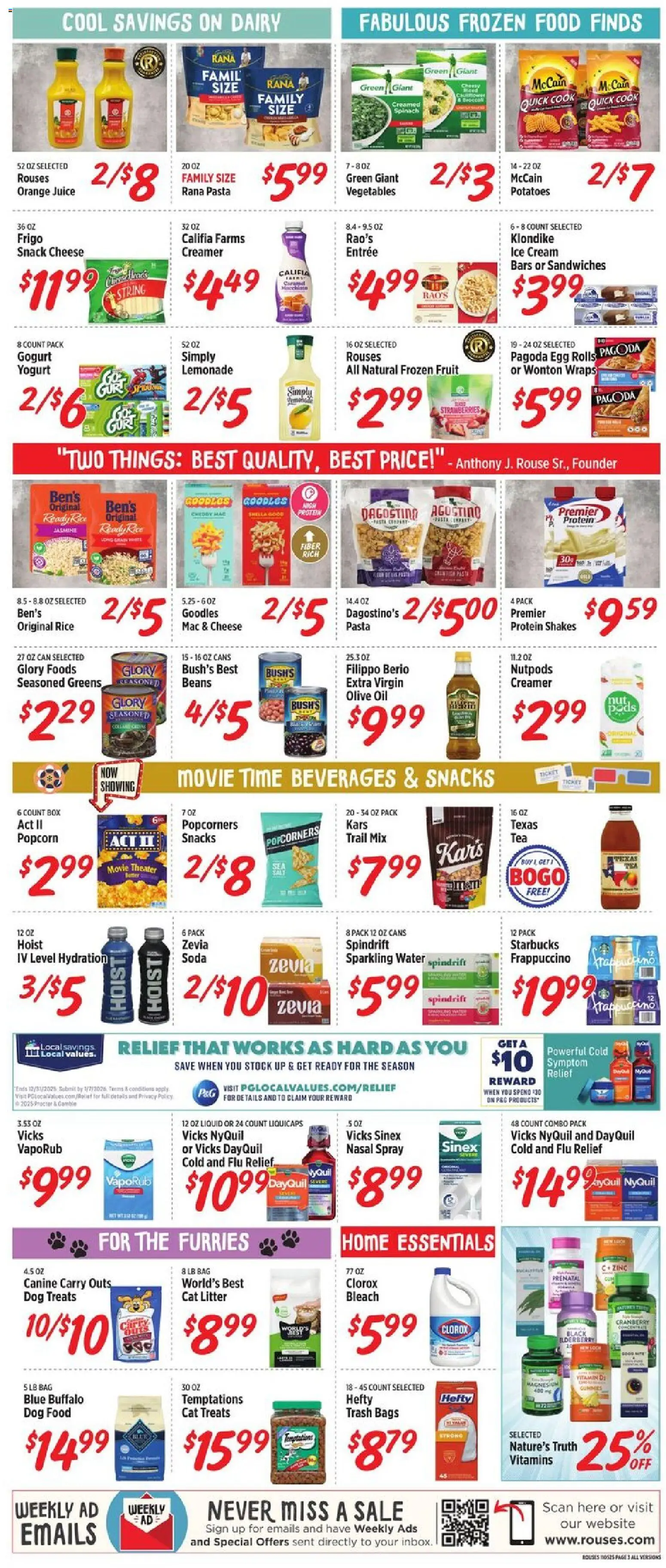 Rouses Weekly Ad - MS - valid from 05.11.2025 | Page: 7 | Products: Vitamin, Dog Food, Cream, Potatoes