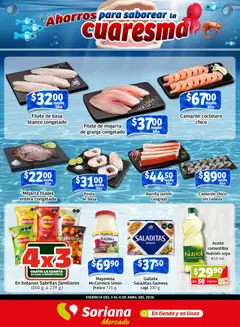 Vista previa de Soriana Fin de Semana Mercado: Coah, Chih y Dur, nuevo folleto de la tienda, válido en México a partir del 03.04.2026