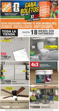 Vista previa de Home Depot catálogo, nuevo folleto de la tienda, válido en México a partir del 12.03.2026