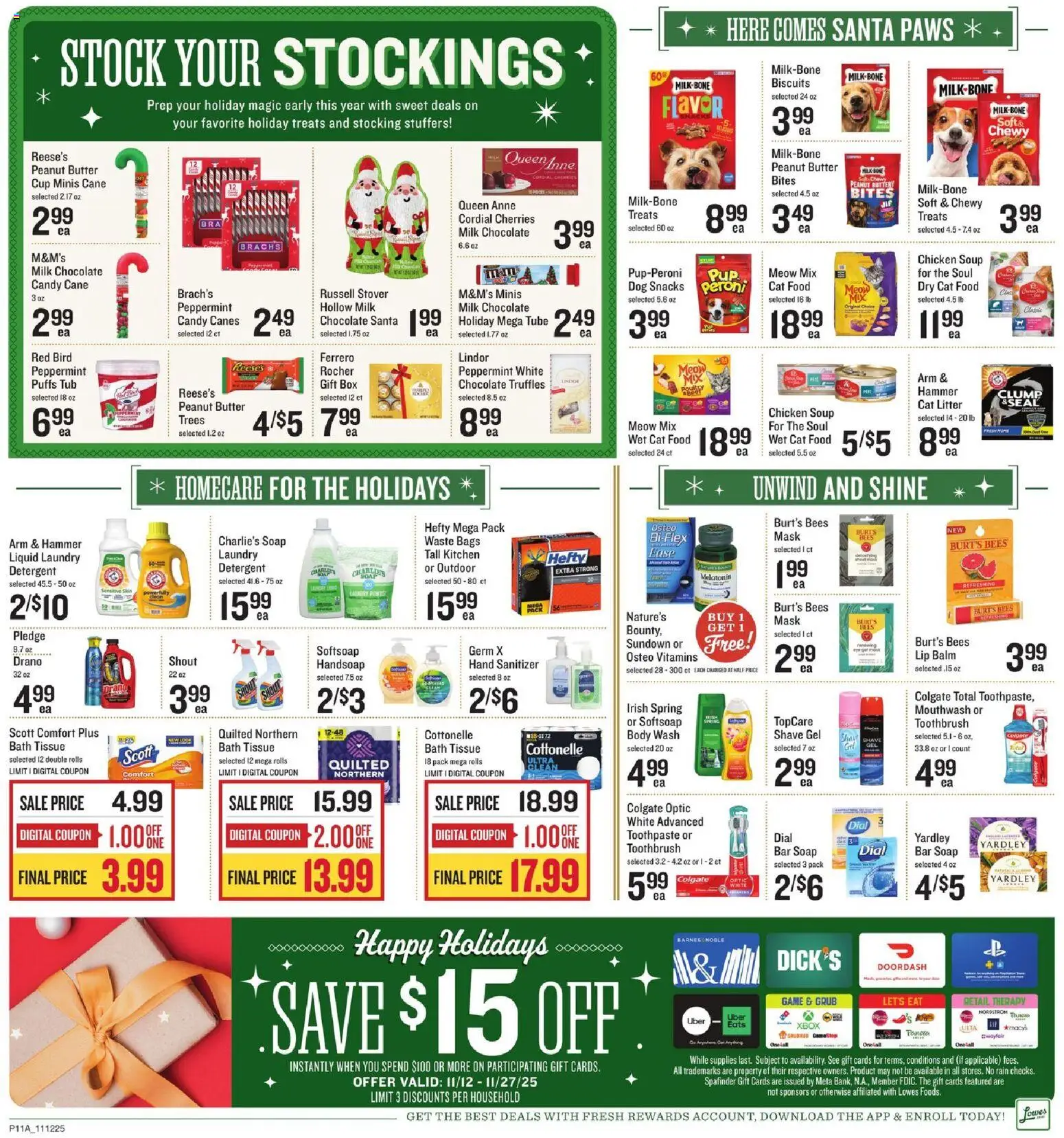 Lowes Foods Weekly Ad - valid from 12.11.2025 | Page: 18 | Products: Peppermint, Toothpaste, Mouthwash, Detergent