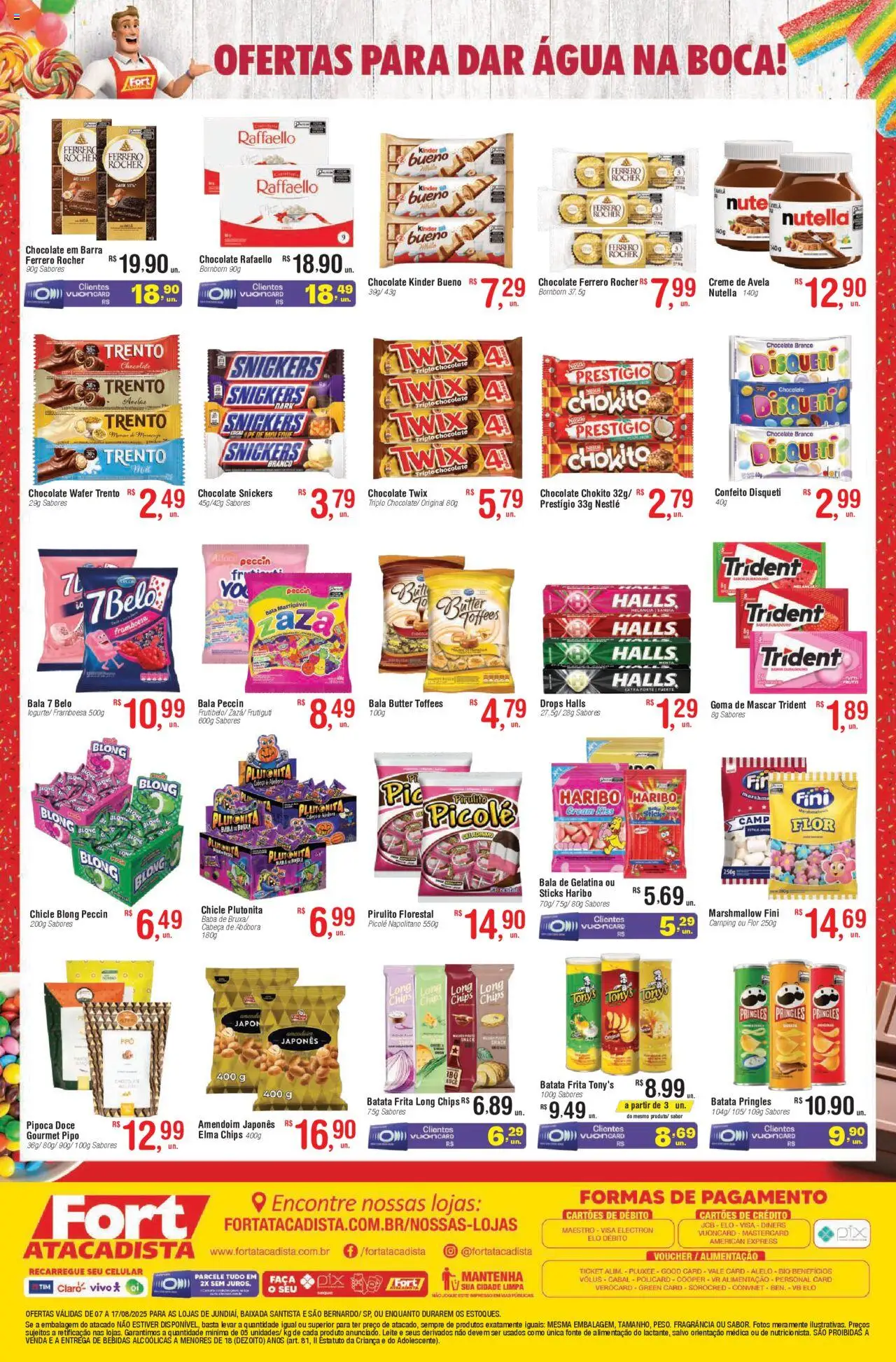 Fort Atacadista Folheto - válido de 07.08.2025 | Página: 2 | Produtos: Amendoim, Fragrância, Twix, Batata