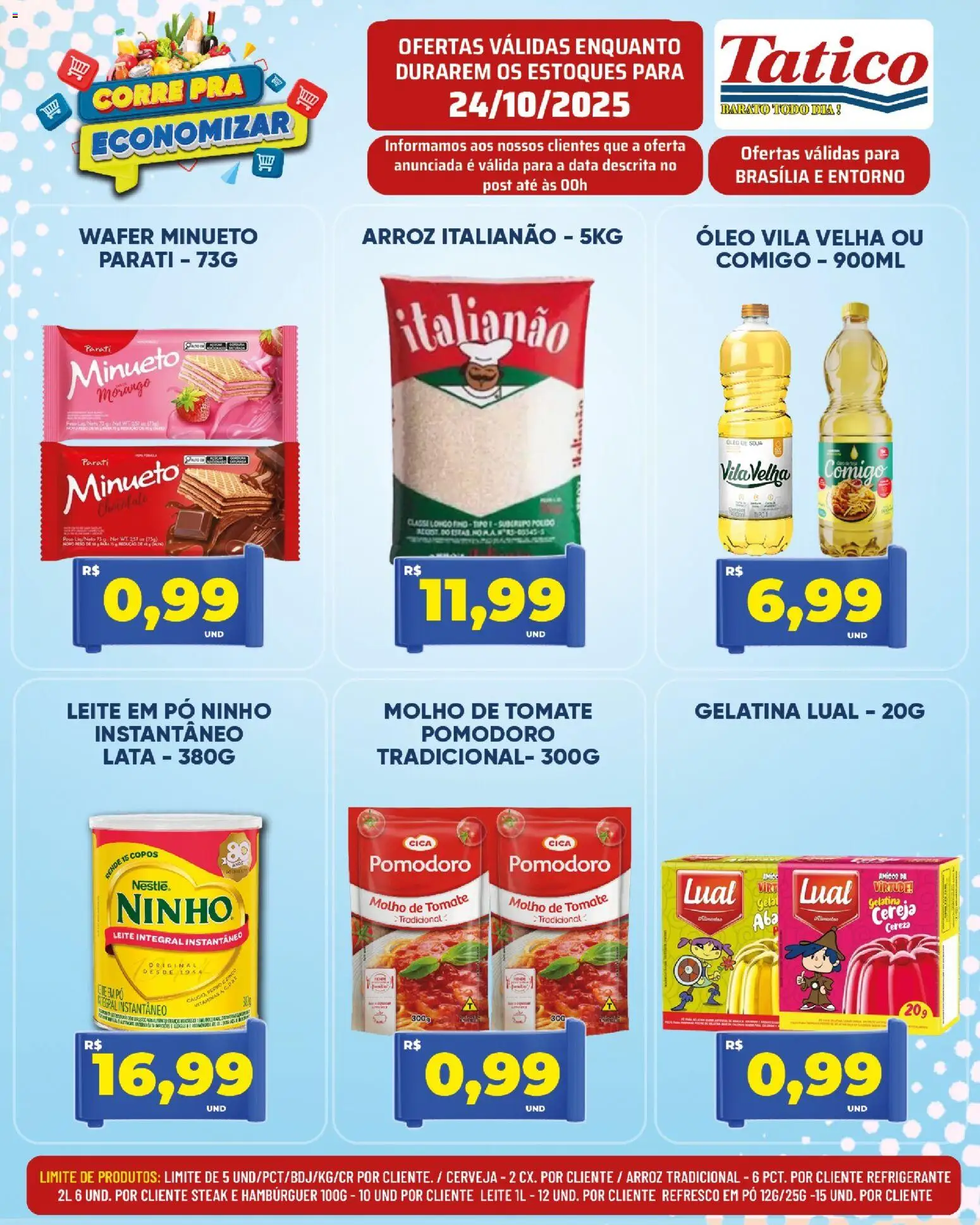 Tatico Folheto - válido de 24.10.2025 | Página: 3 | Produtos: Pó, Molho de tomate, Cerveja, Gelatina