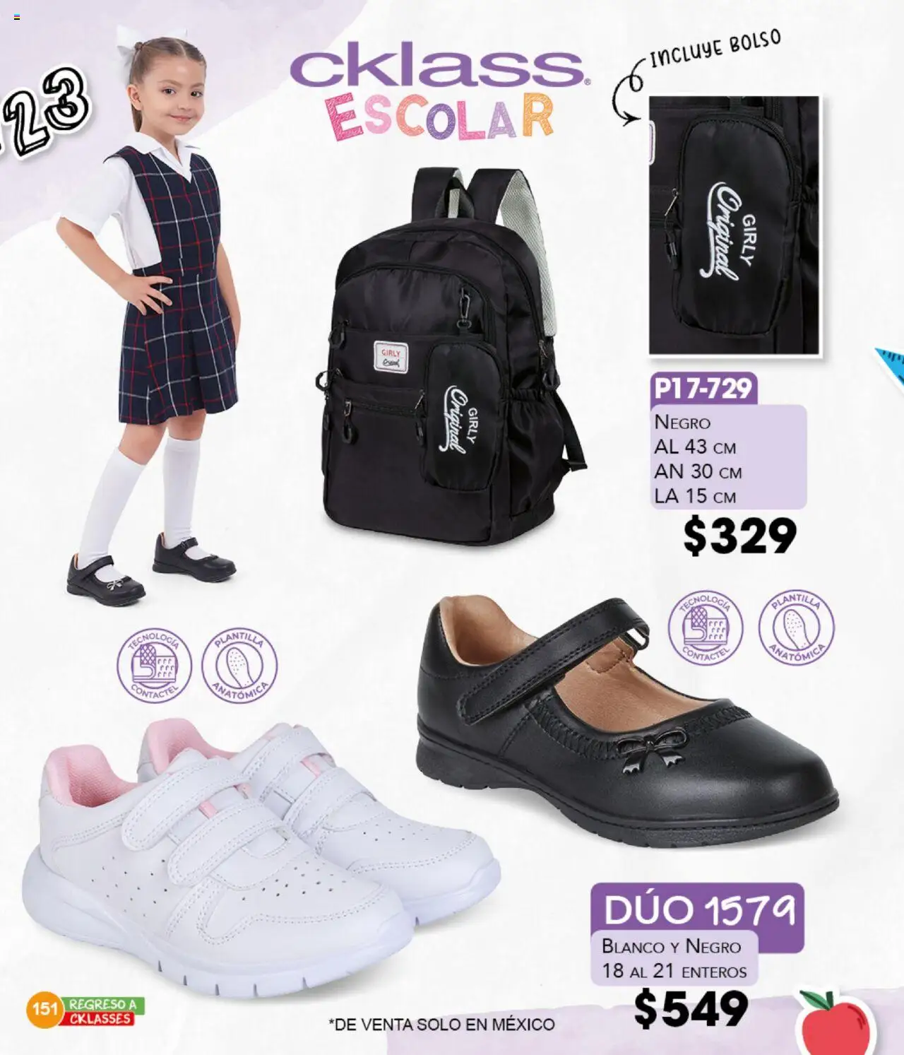 Nuevas ofertas de Cklass válidas en toda la República Mexicana desde el 18.08.2025. ¡Encuentra las mejores ofertas en Cklass - Catálogo Regreso a Clases! | Página: 152 | Productos: Bolso