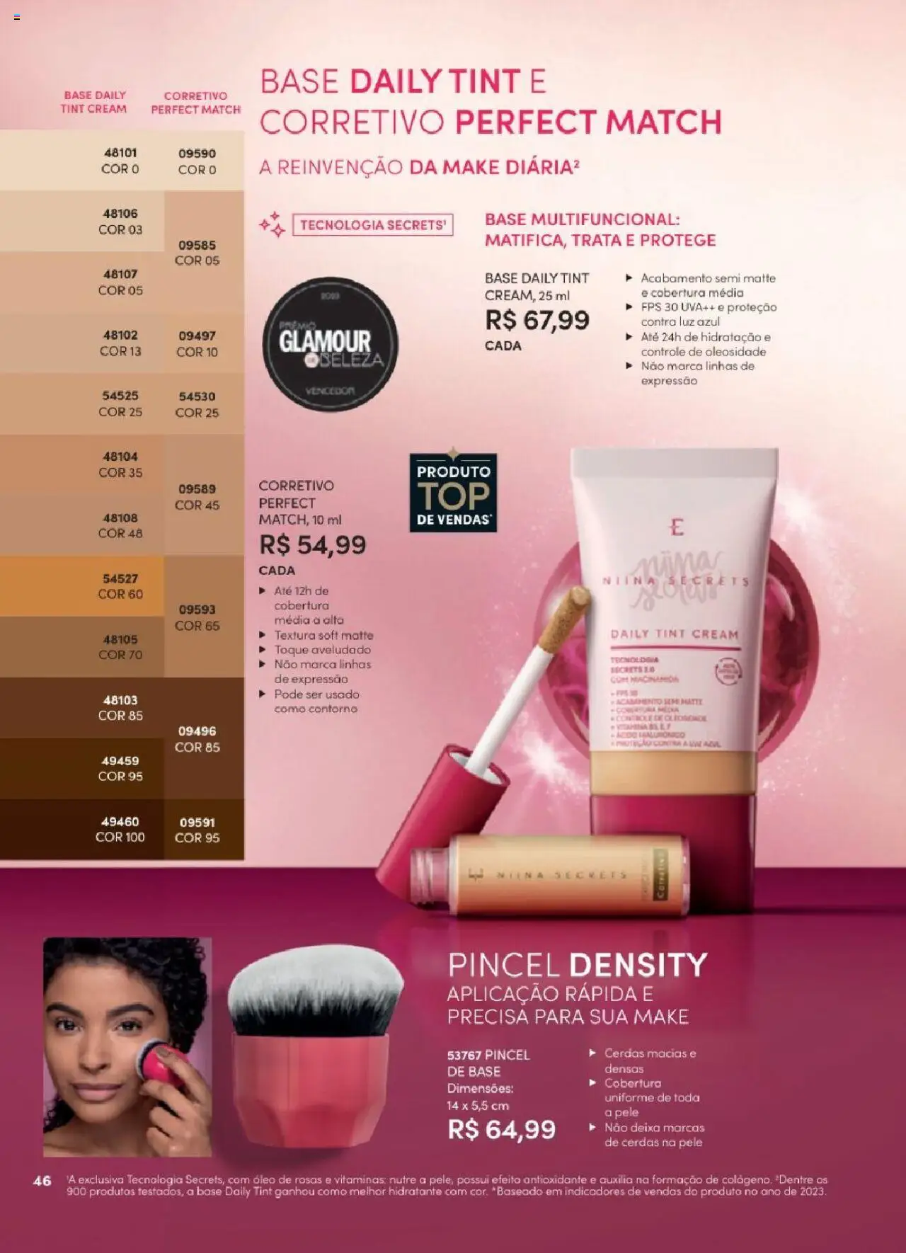 Eudora Folheto - válido de 06.06.2025 | Página: 46 | Produtos: Corretivo, Pincel, Multifuncional, Base