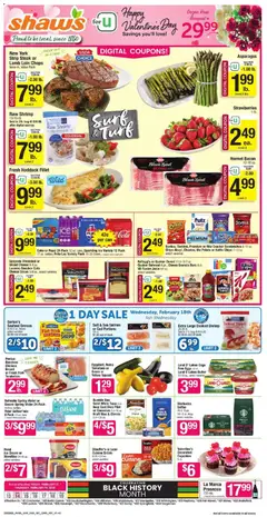 Preview of Shaw's weekly ads valid from 13.02.2026