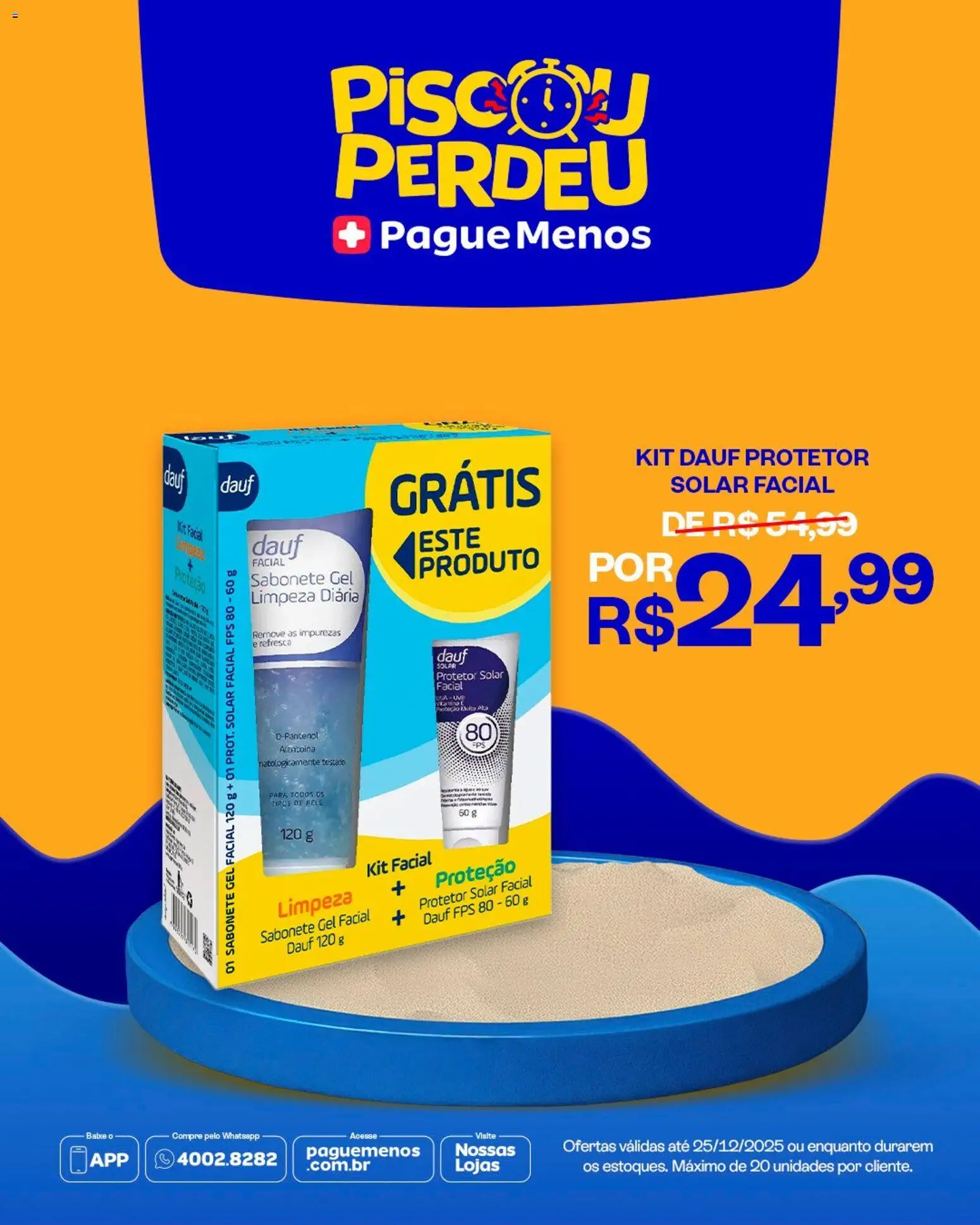 Pague Menos Folheto - válido de 22.12.2025 | Página: 5 | Produtos: Protetor solar, Sabonete, Protetor solar facial