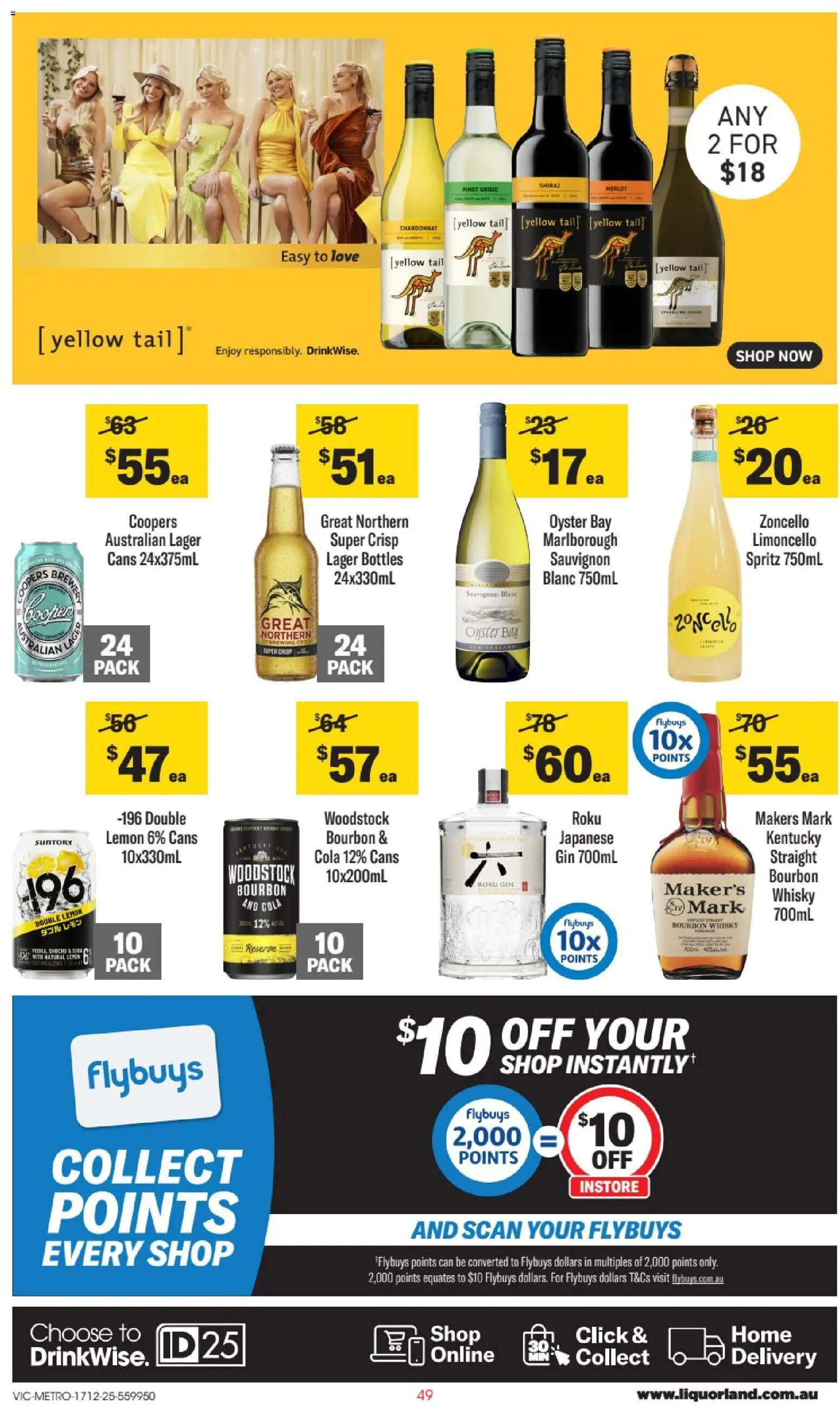 Liquorland catalogue - valid from 17.12.2025 | Page: 2 | Products: Bourbon, Gin, Lemon
