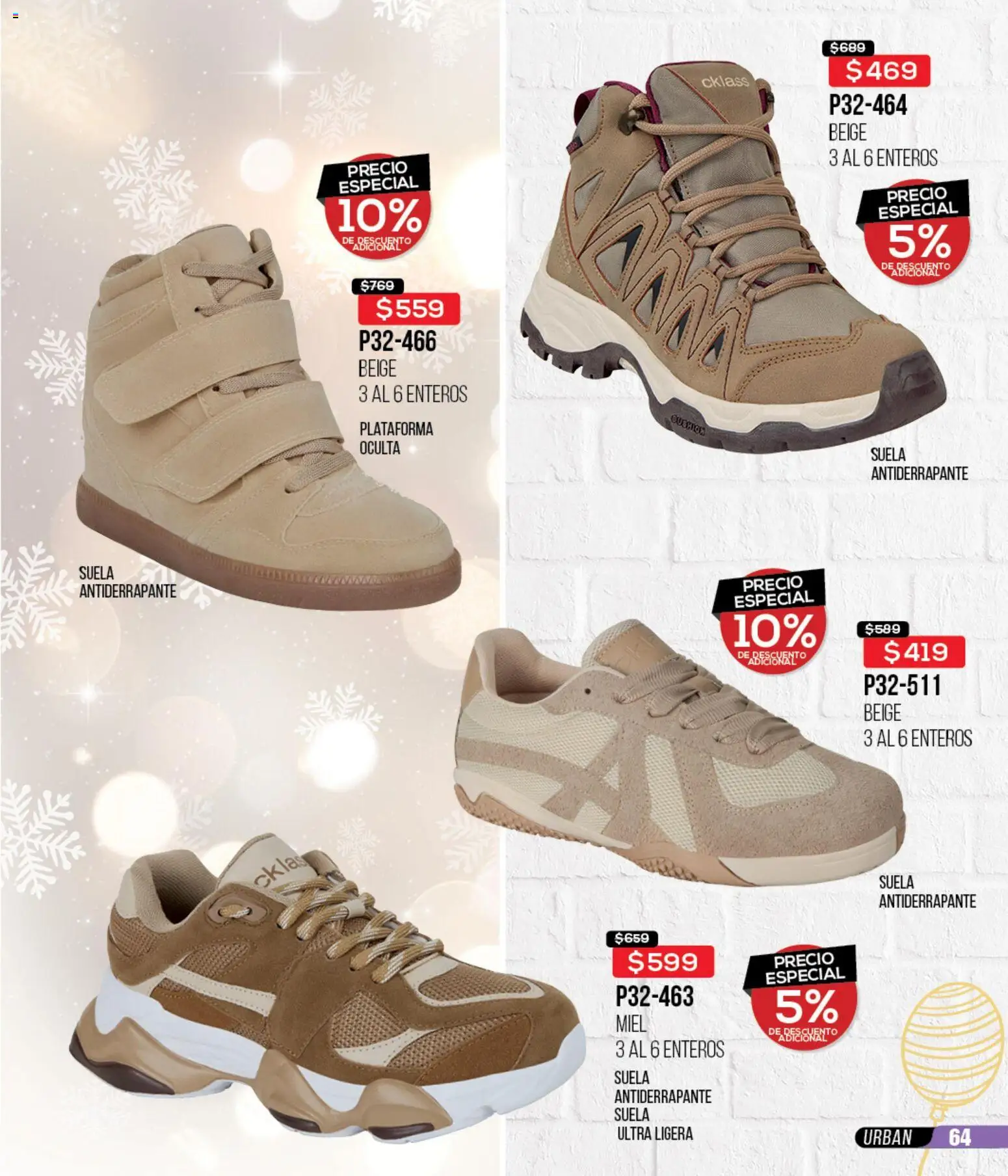 Nuevas ofertas de Cklass válidas en toda la República Mexicana desde el 15.12.2025. ¡Encuentra las mejores ofertas en Cklass catálogo Rebajas fin de año calzado! | Página: 65
