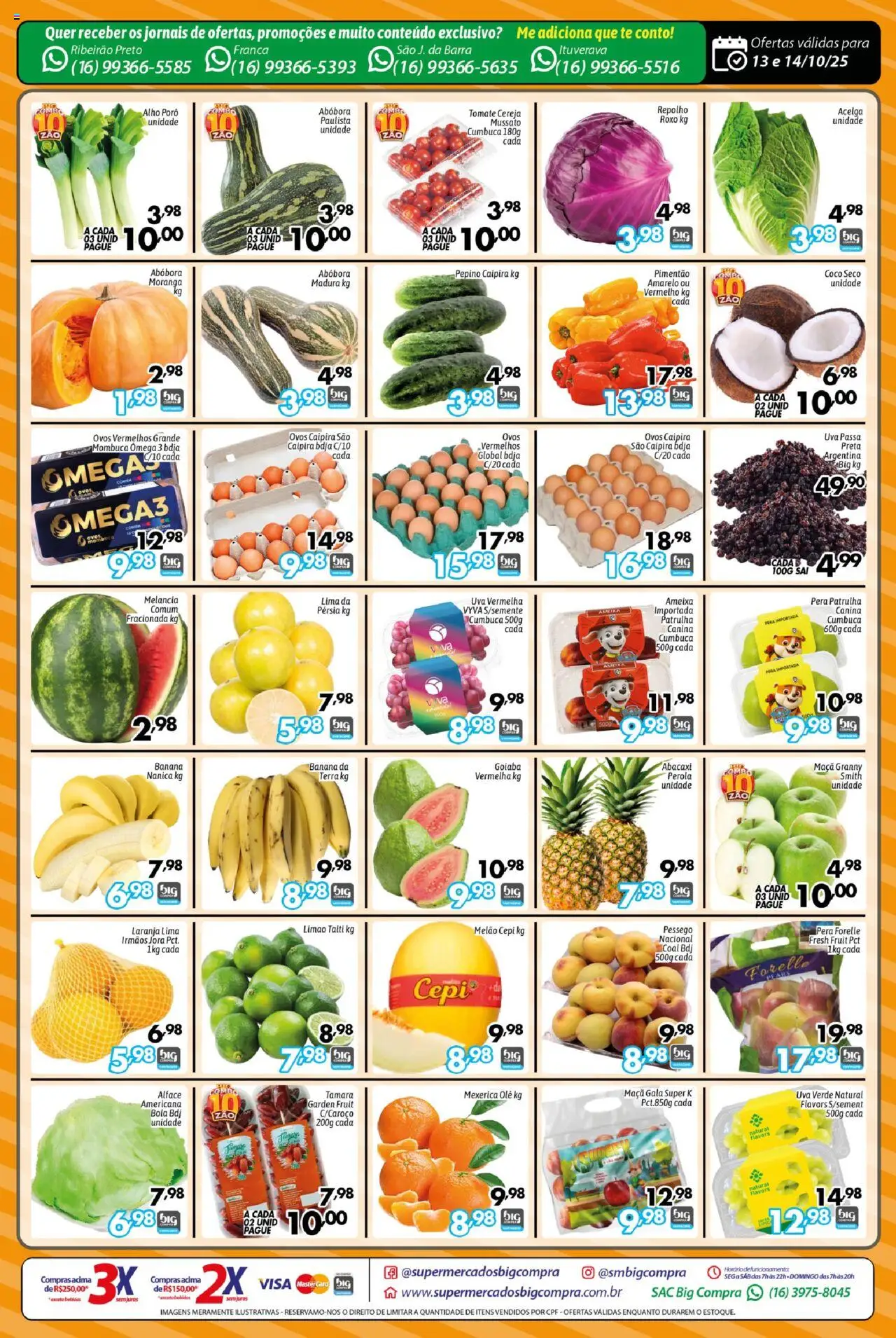 Big Compra Folheto - válido de 13.10.2025 | Página: 2 | Produtos: Coco, Melão, Cereja, Abóbora