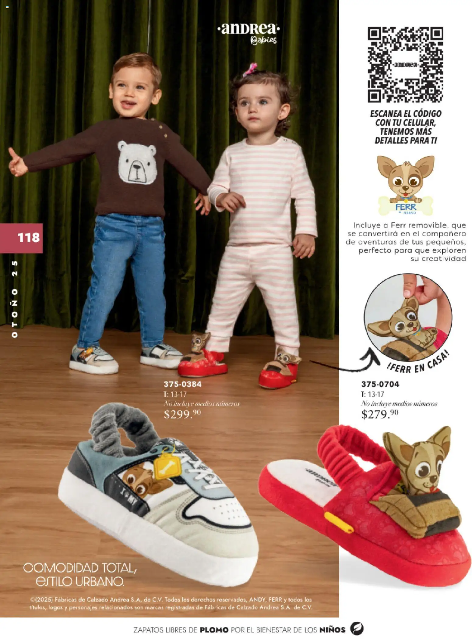 Nuevas ofertas de Andrea válidas en toda la República Mexicana desde el 26.11.2025. ¡Encuentra las mejores ofertas en Andrea catálogo Infantil Baby otoño 2025! | Página: 30 | Productos: Zapatos