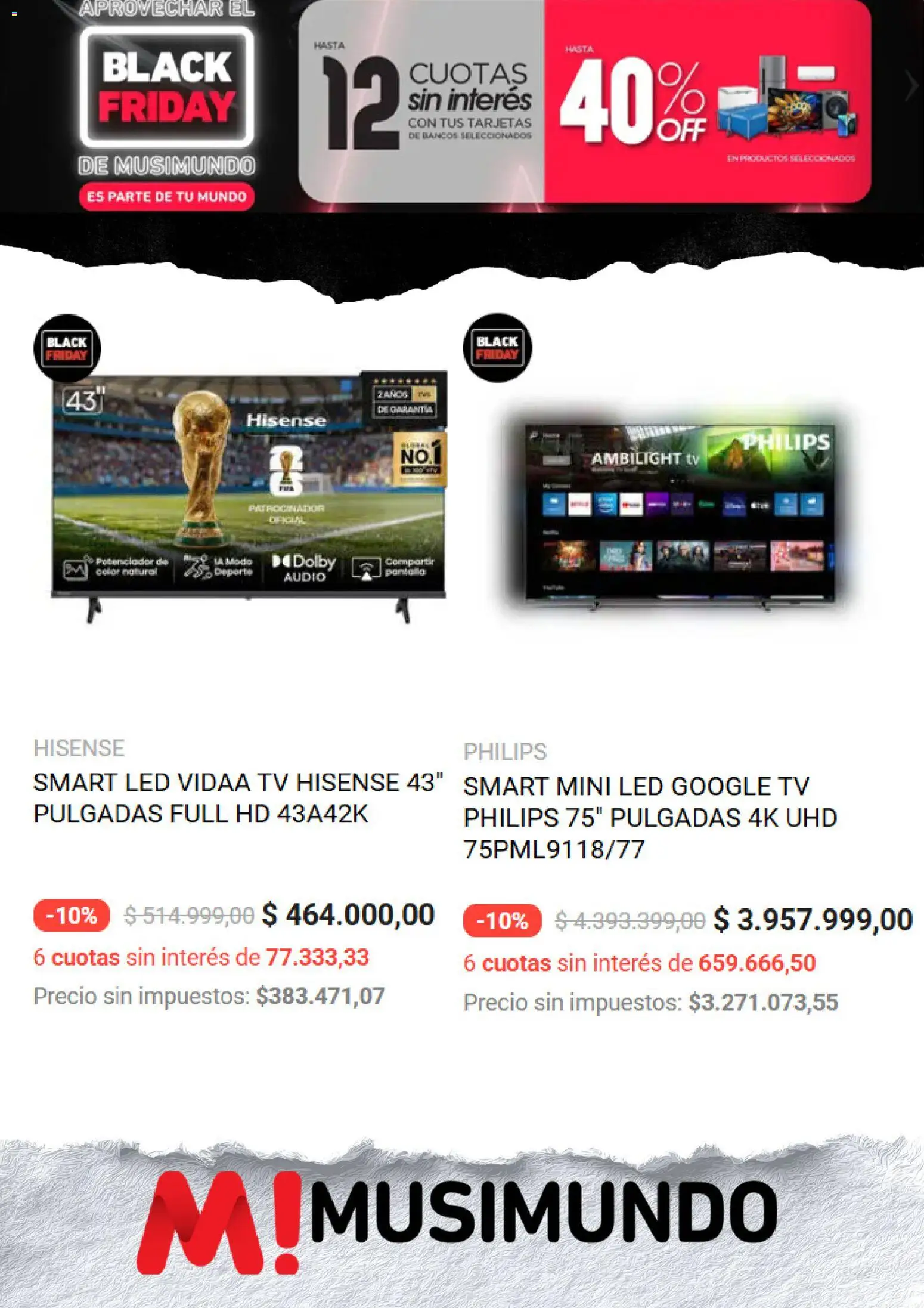 Musimundo Black Friday │ válido desde el 27.11.2025 | Página: 6 | Productos: Audio