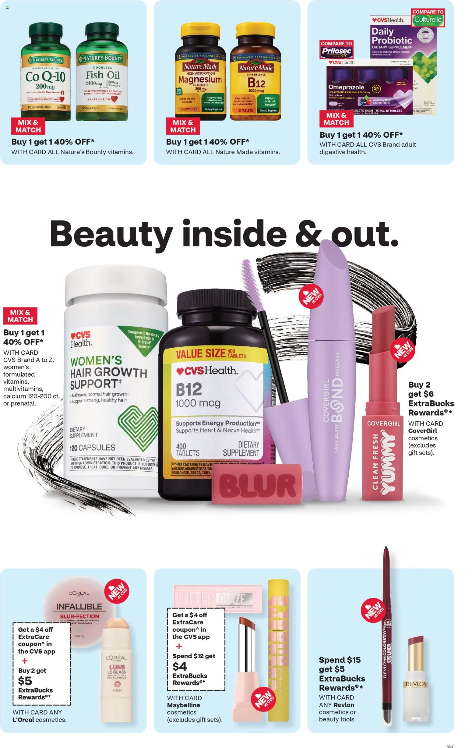CVS Pharmacy Weekly Ad - WA - valid from 09.11.2025 | Page: 4 | Products: Magnesium, Powder, Mascara, Fish