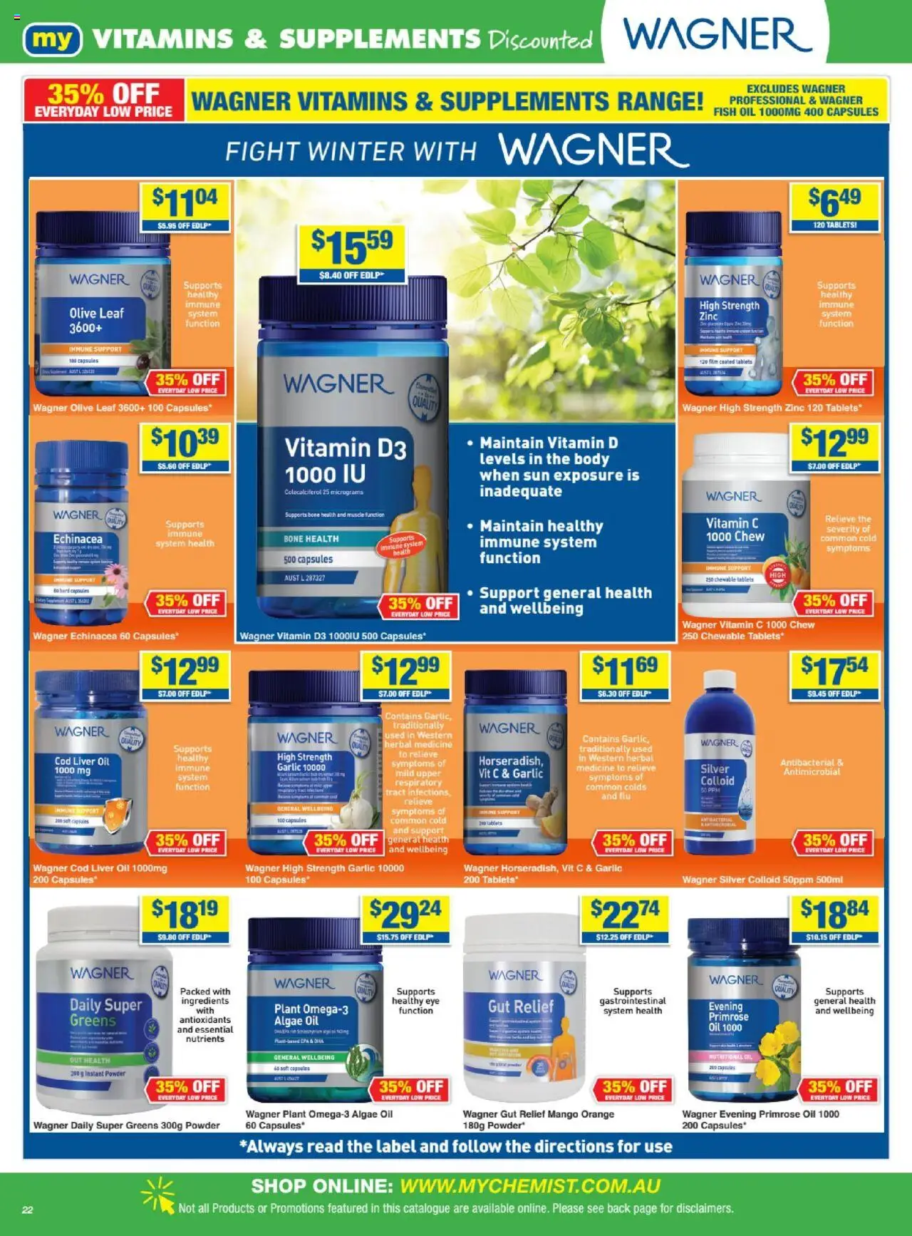 My Chemist catalogue - valid from 26.06.2025 | Page: 22 | Products: Greens, Nutrients, Tablets, Vitamin