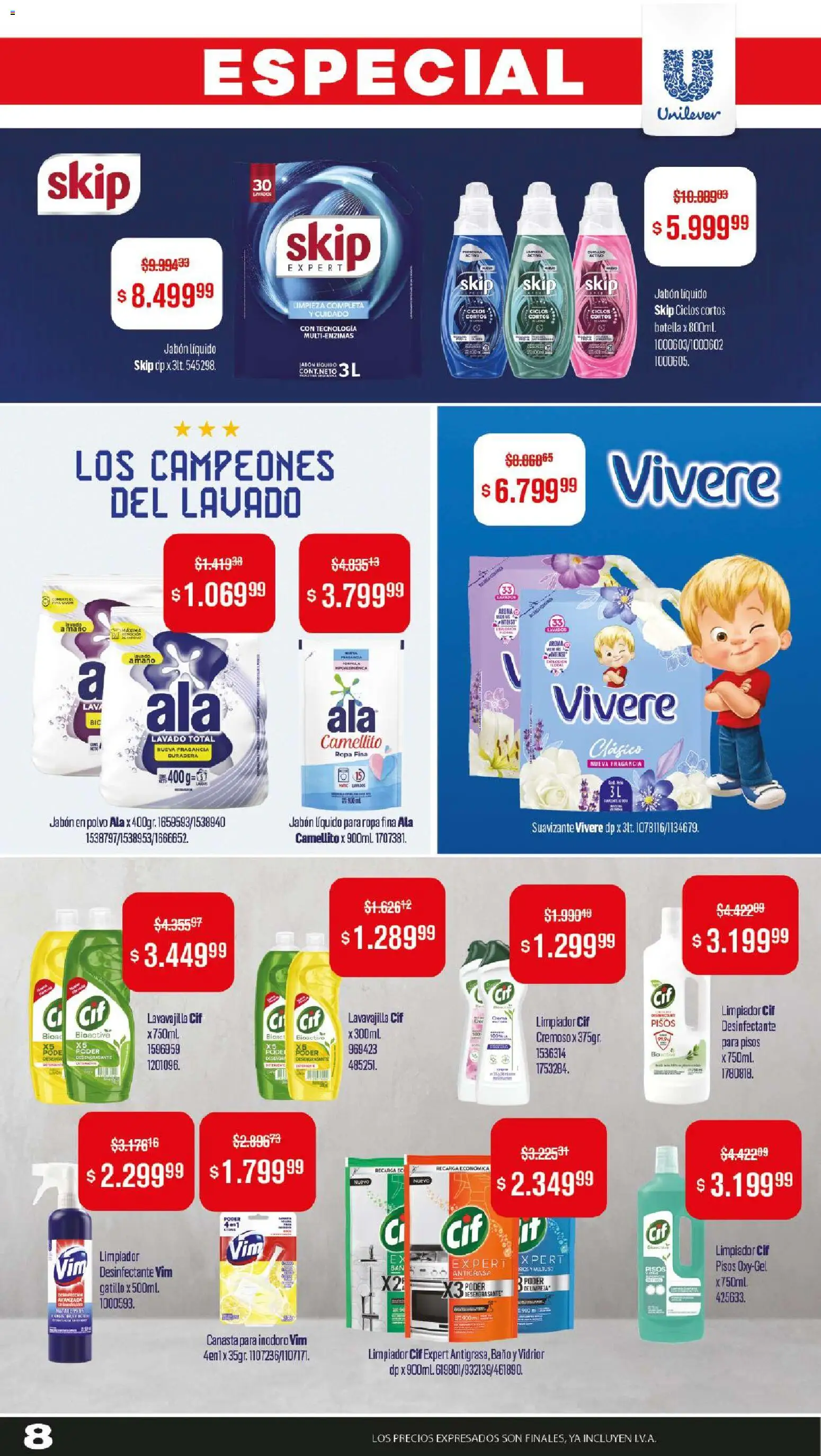 Makro ofertas │ válido desde el 27.11.2025 | Página: 8 | Productos: Polvo, Jabón líquido, Jabón, Canasta