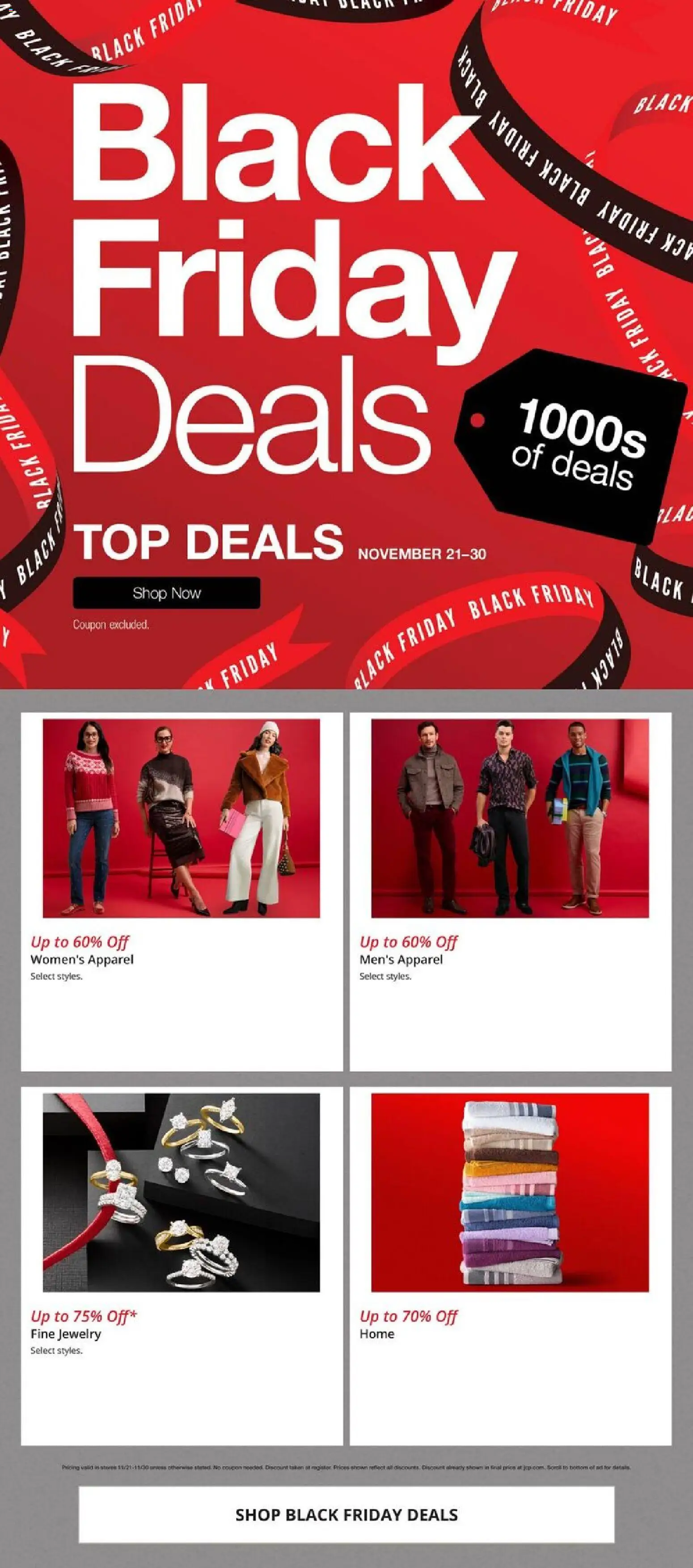 JCPenney Black Friday Deals - valid from 21.11.2025 | Page: 1