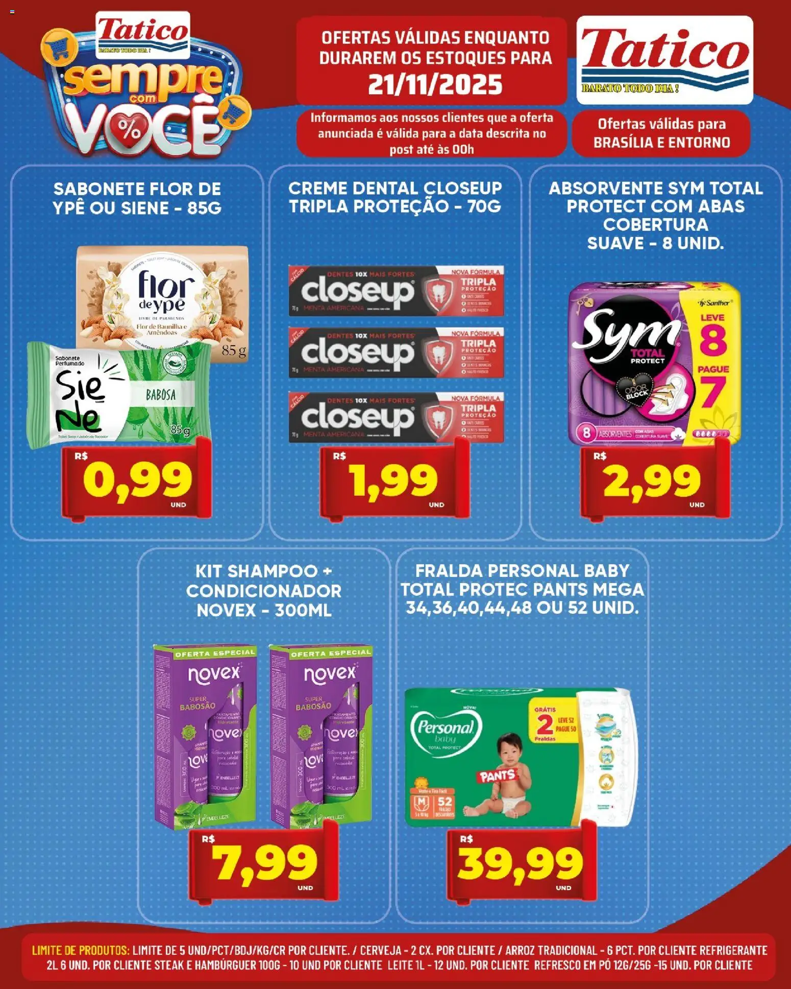 Tatico Folheto - válido de 22.11.2025 | Página: 35 | Produtos: Condicionador, Arroz, Creme dental, Absorvente