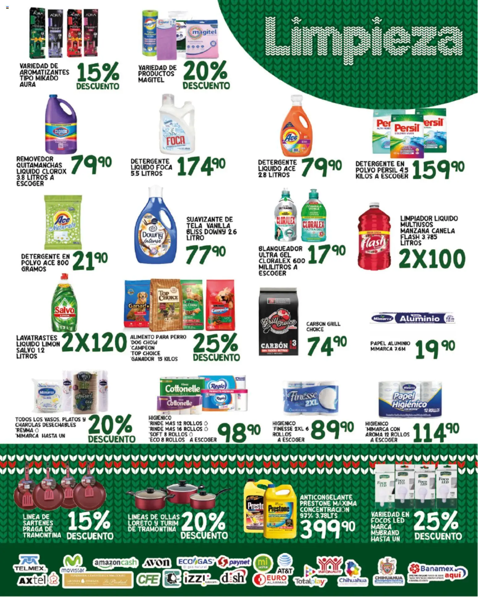 Nuevas ofertas de Alsuper válidas en toda la República Mexicana desde el 21.11.2025. ¡Encuentra las mejores ofertas en Alsuper folleto Chihuauha Capital! | Página: 5 | Productos: Detergente, Suavizante, Limpiador, Papel higiénico