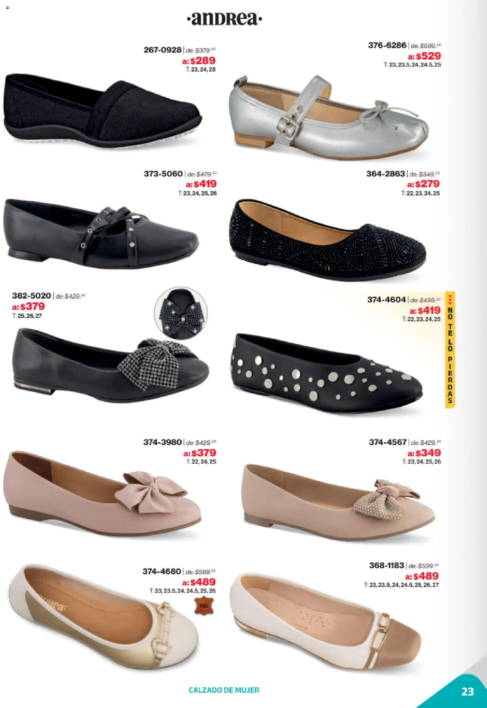 Nuevas ofertas de Andrea válidas en toda la República Mexicana desde el 02.11.2025. ¡Encuentra las mejores ofertas en Andrea catálogo Outlet! | Página: 23