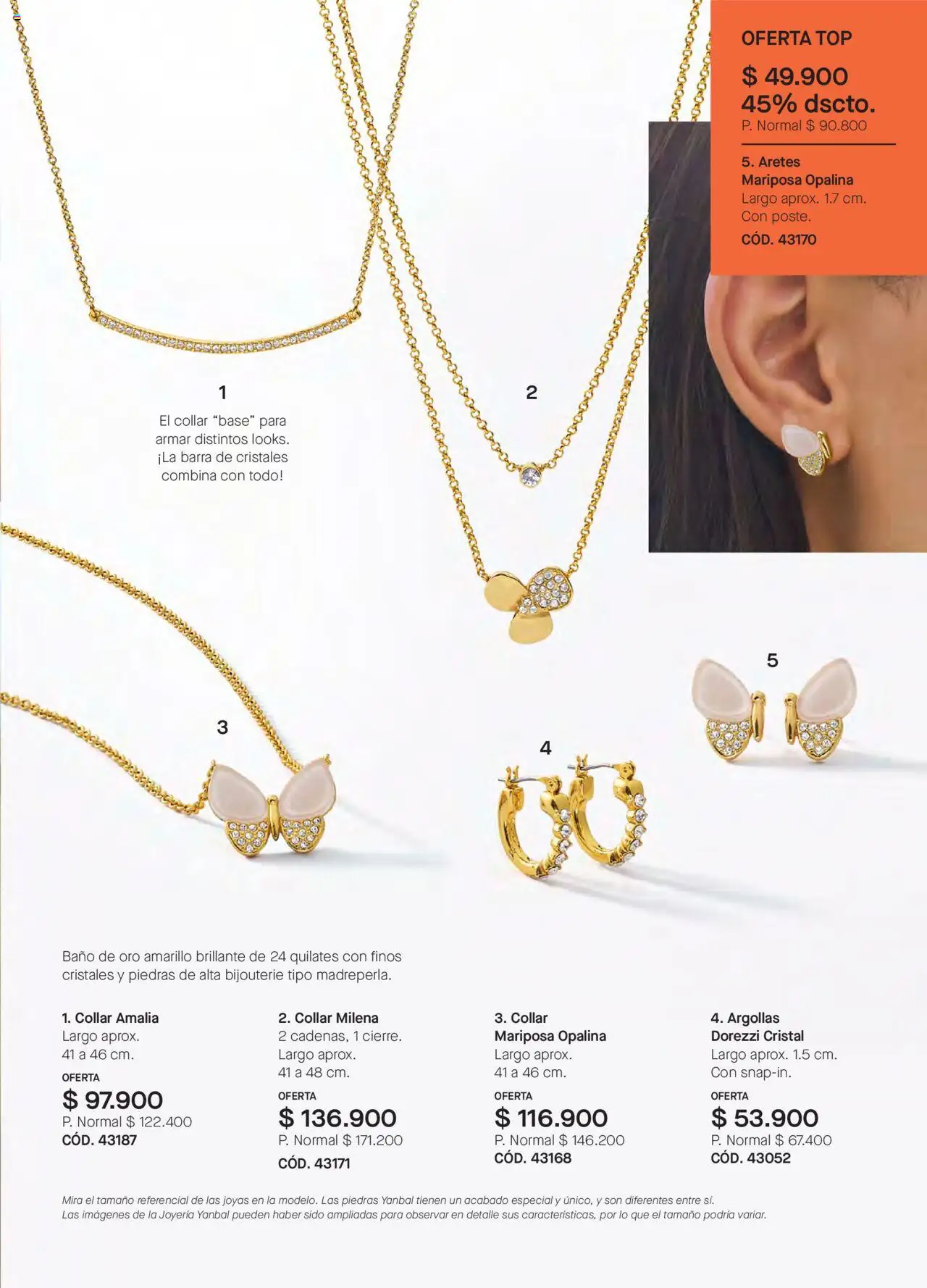 Yanbal revista - valida desde el 11.10.2025 | Página: 87 | Productos: Aretes, Baño, Top, Collar