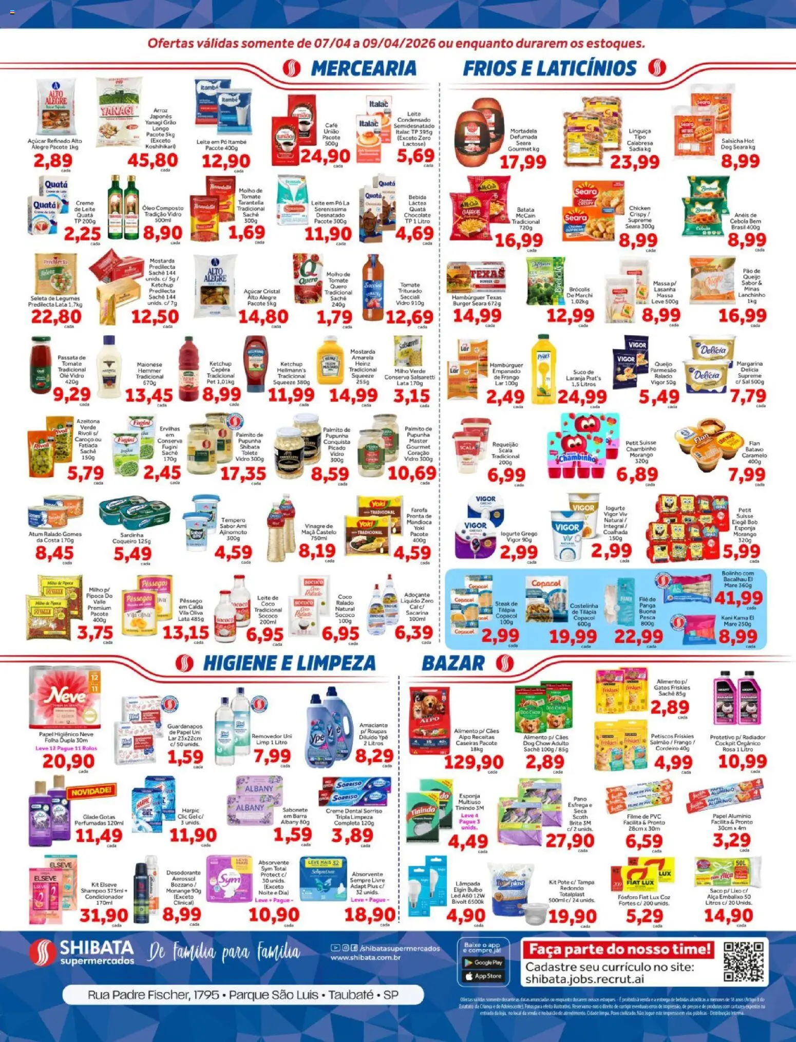Shibata Folheto - válido de 07.04.2026 | Página: 2 | Produtos: Lâmpada, Lasanha, Sabonete, Margarina